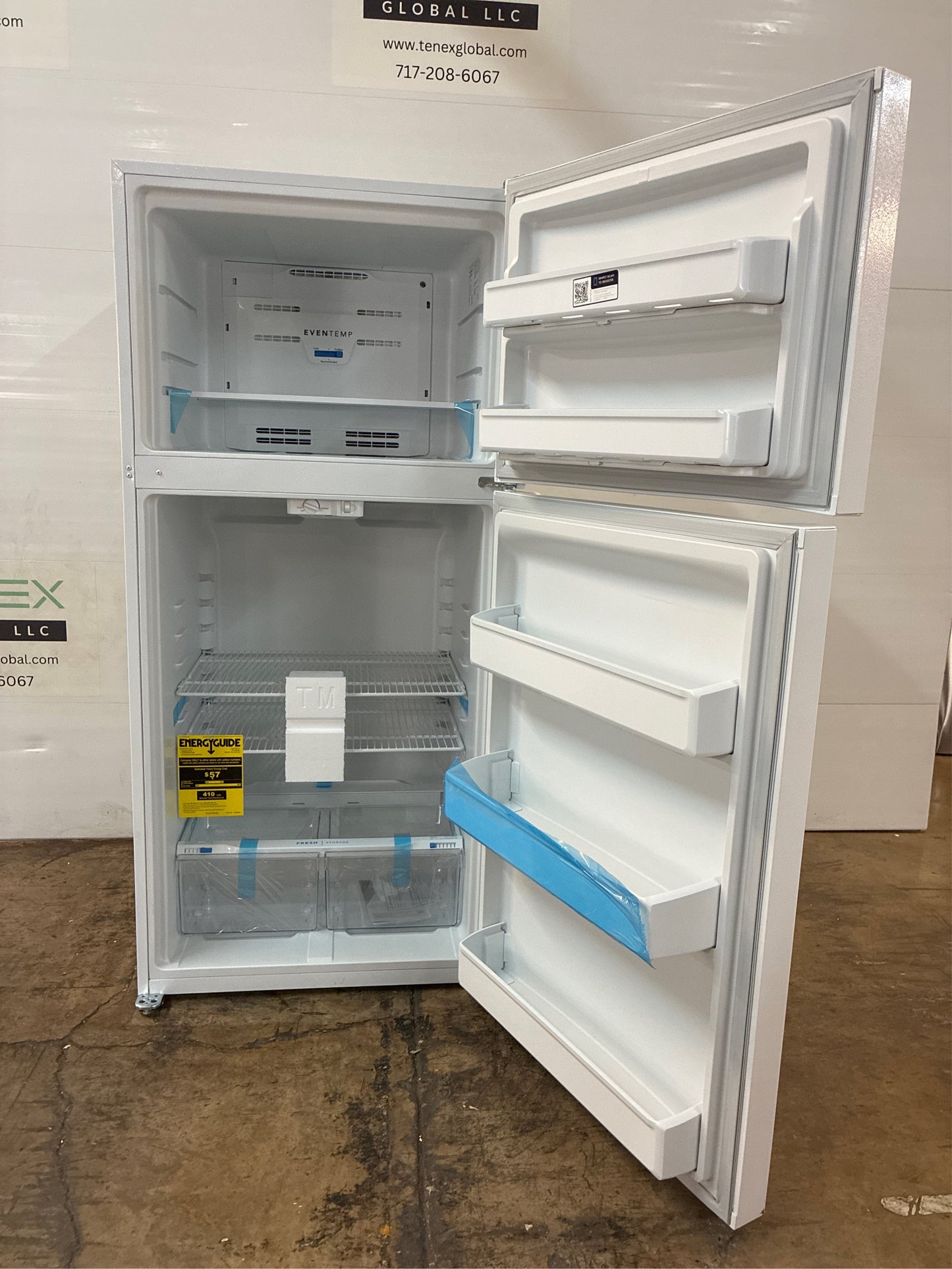 Frigidaire 18.2 cuft Top Freezer Refrigerator in White