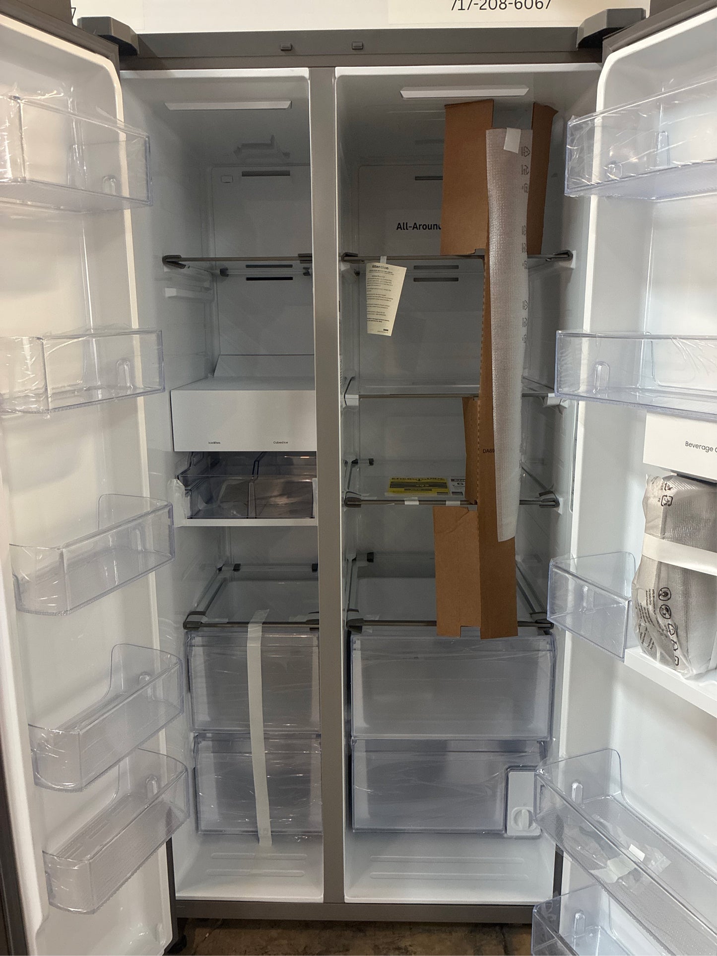 Samsung Bespoke 36" W 28 cu ft SXS Refrigerator White