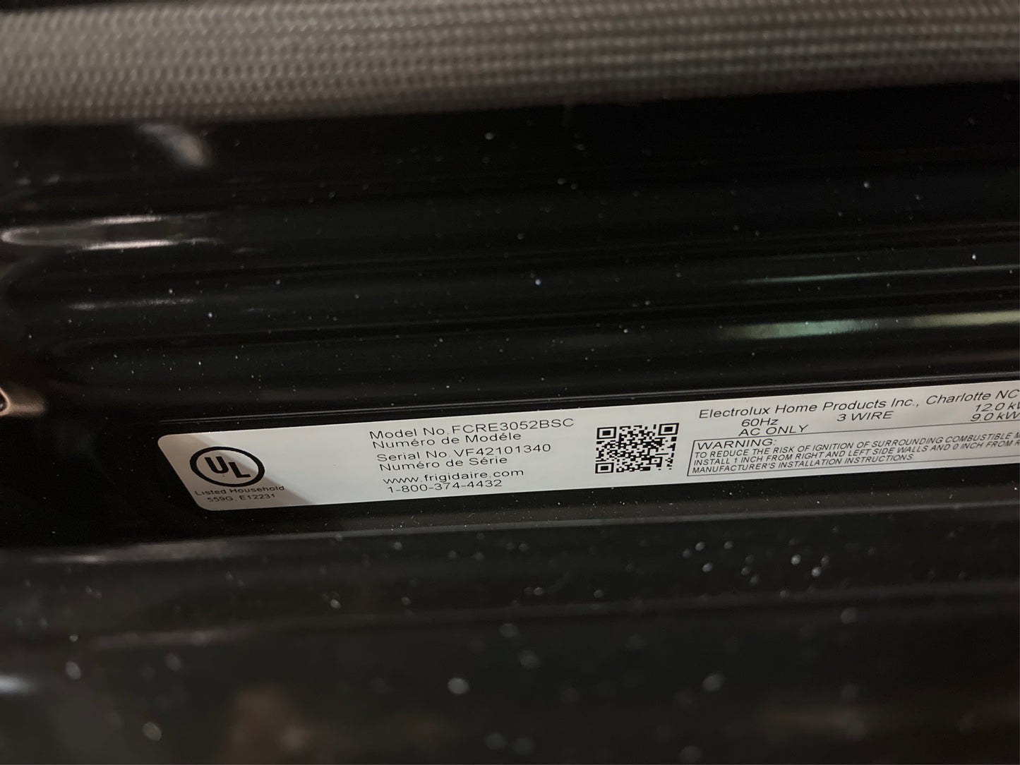 Frigidaire 30 in, Electric Range, 5 Burners, Stainless