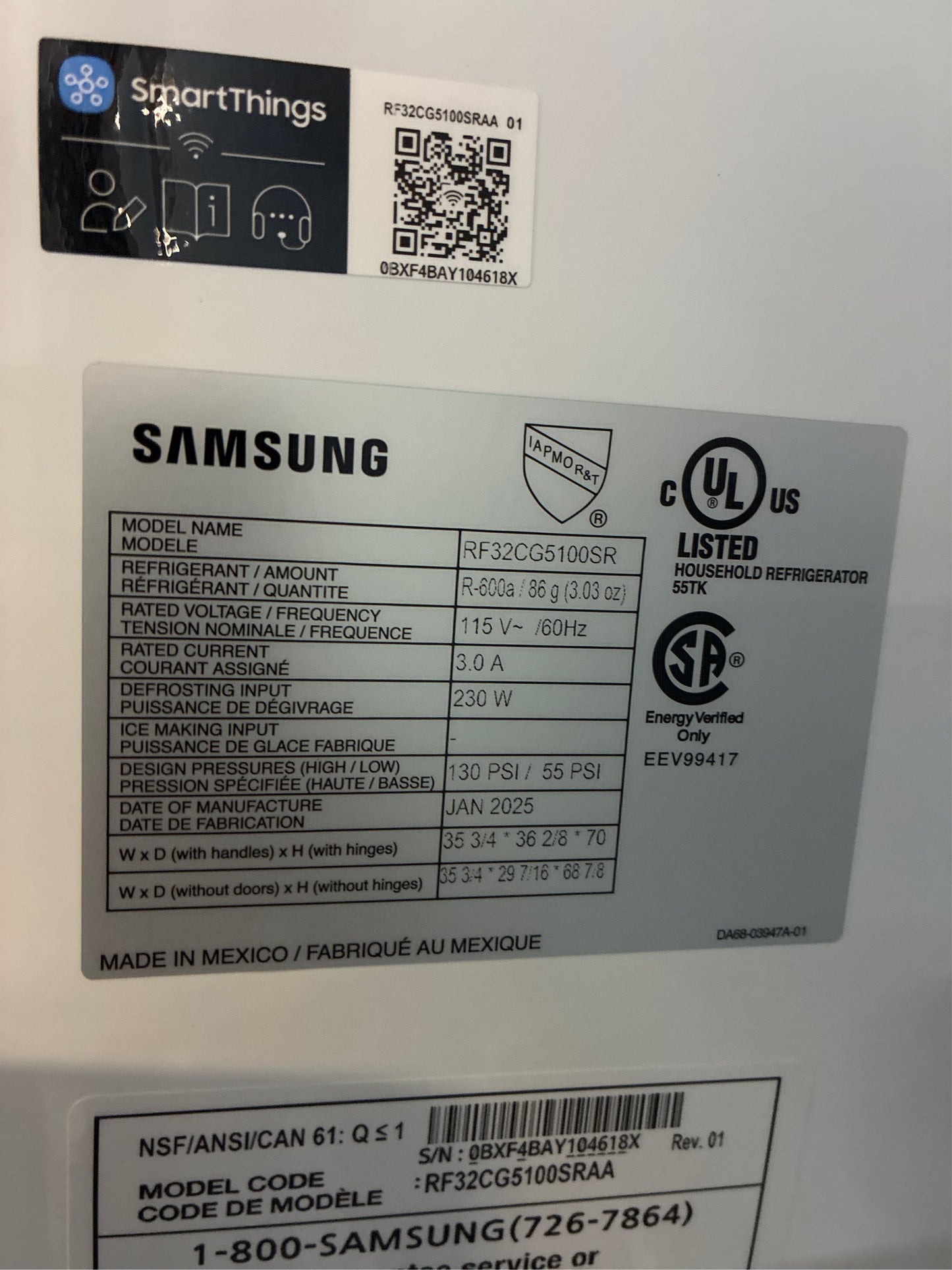 32 cu. ft. Mega Capacity 3-Door Refrigerator