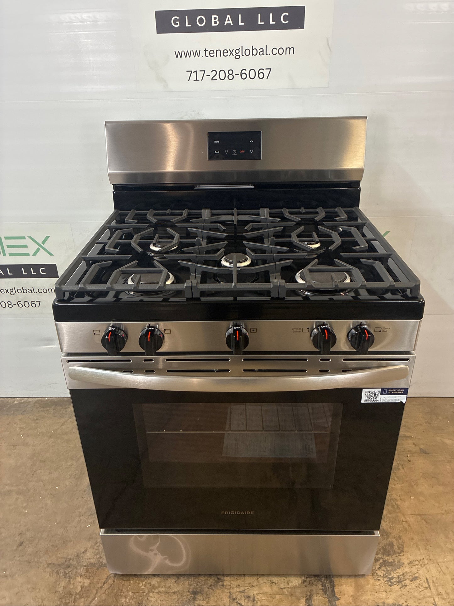 Frigidaire 30 5 Burner Gas Range, SS