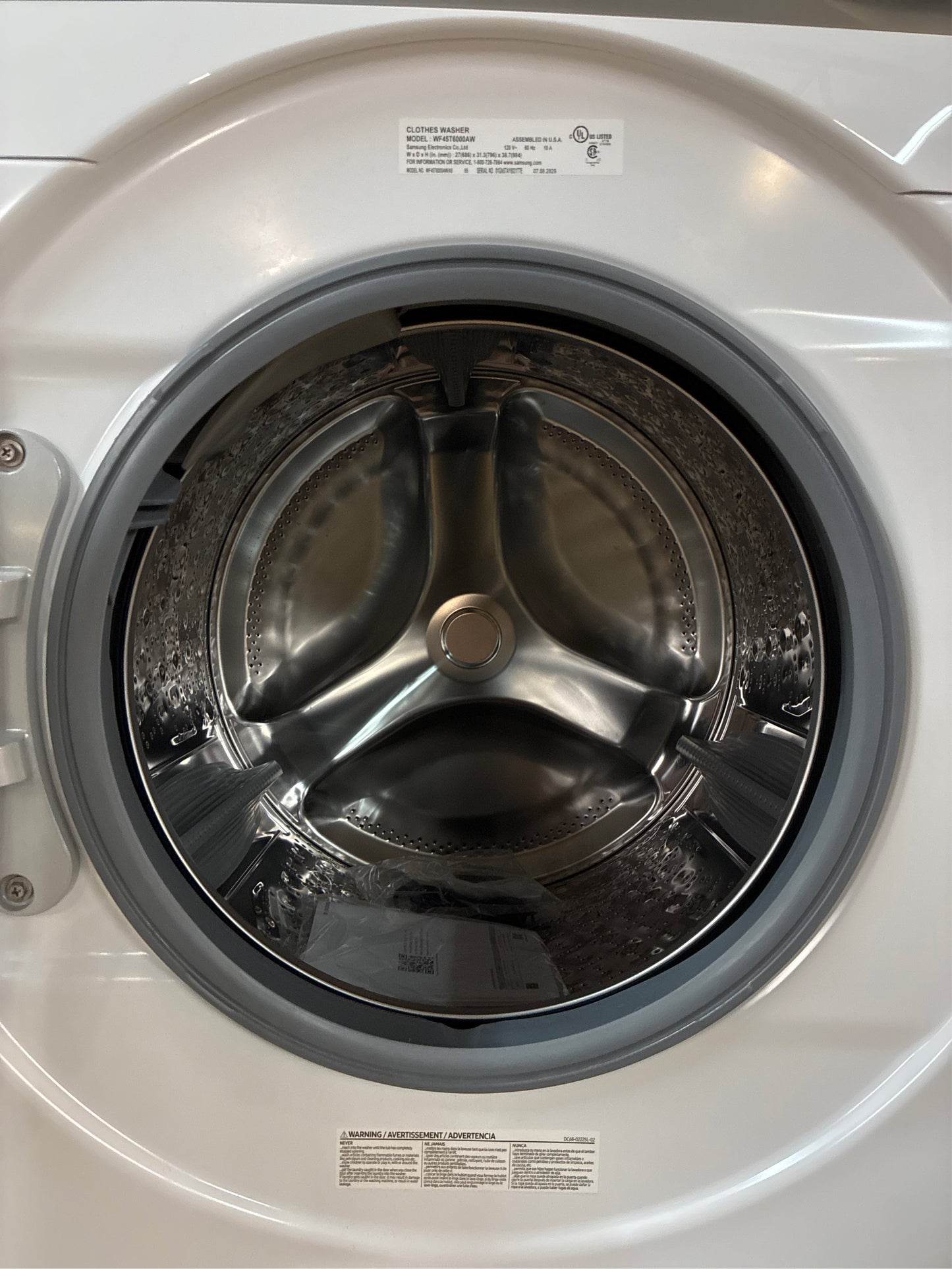 Samsung 4.5 cu ft Front Load Washer - White