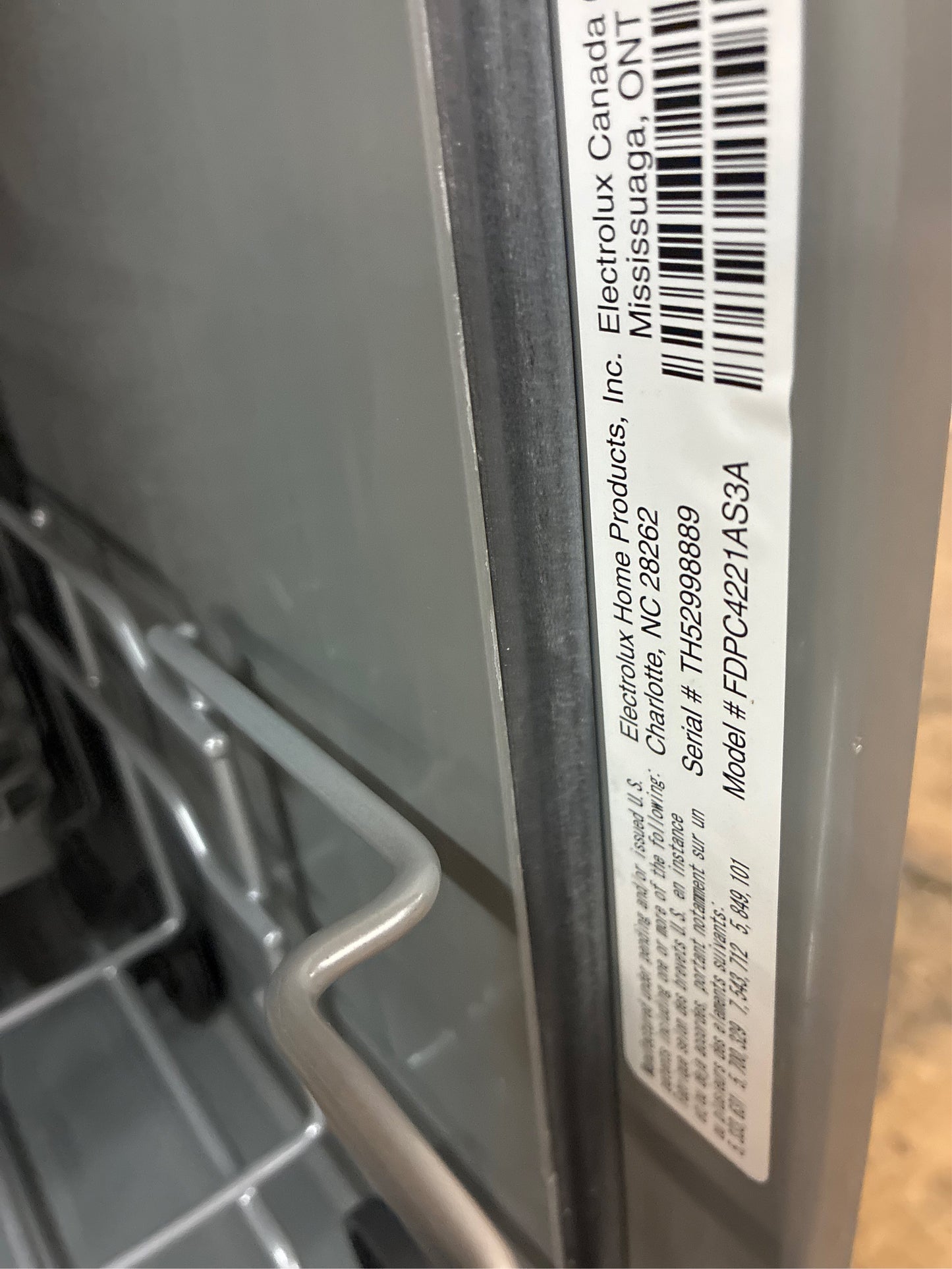 Frigidaire 24 in. Stainless Dishwasher., Tall Tub
