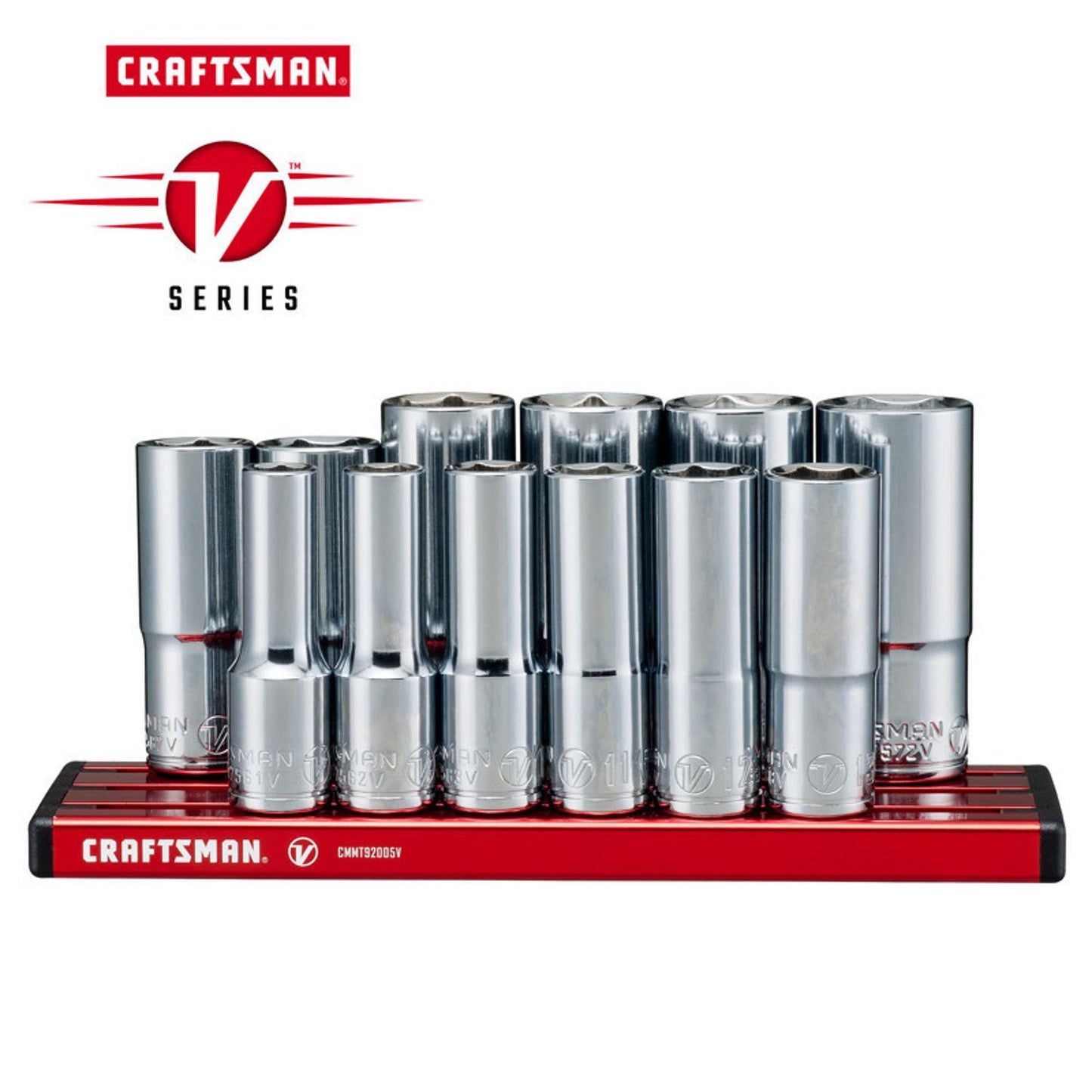 Craftsman V-Series Socket Set, 12 pc
