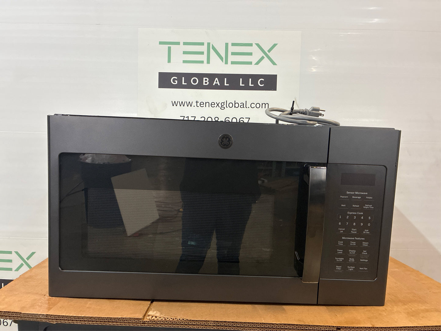 GE Over-the-Range Microwave, Black Slate