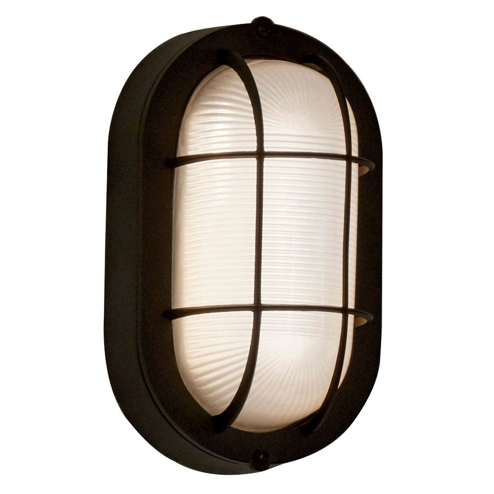 8.27-in H Matte Black LED Wall Light