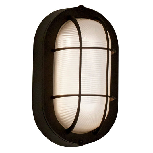 8.27-in H Matte Black LED Wall Light