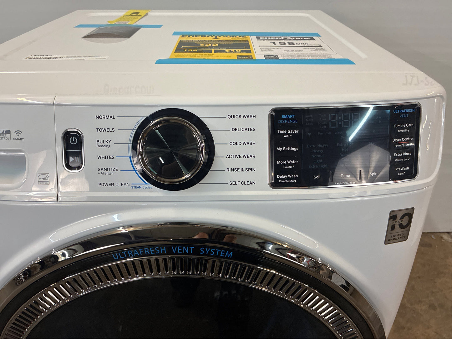 GE 5-cu ft Front-Load Washer (White)