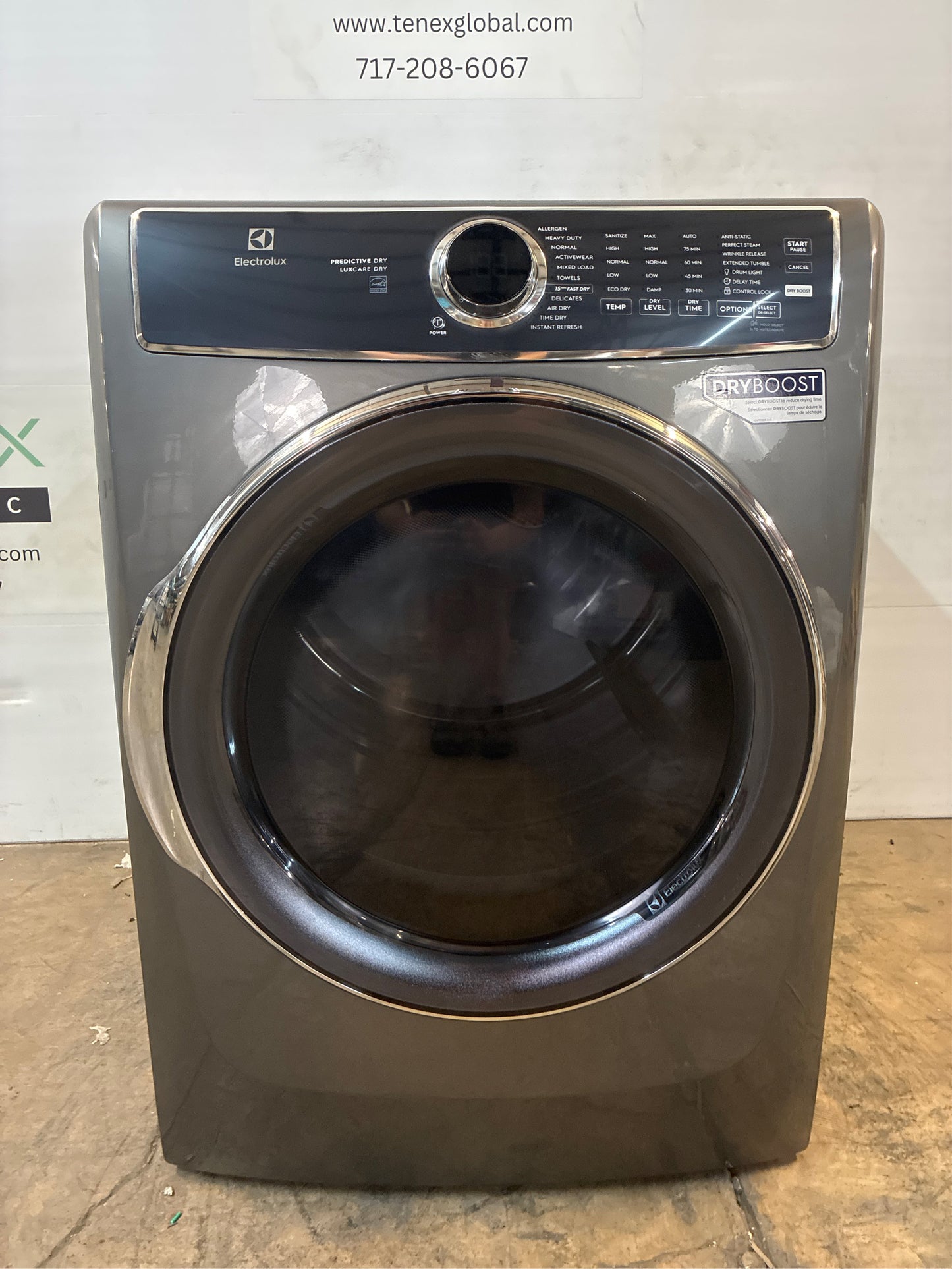 Electrolux 8 cu. ft. Titanium Front Load Gas Dryer with Steam