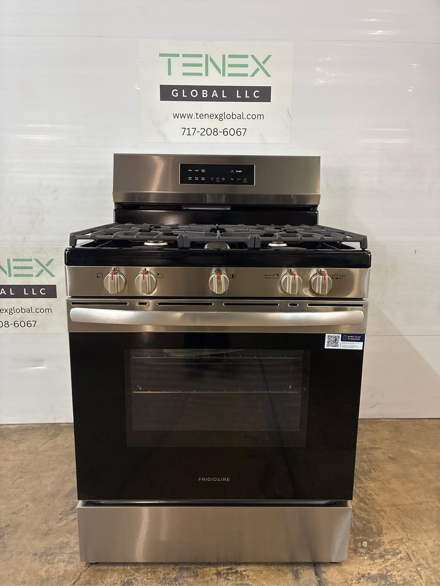 Frigidaire 30" 5-Burner Gas Range, SS
