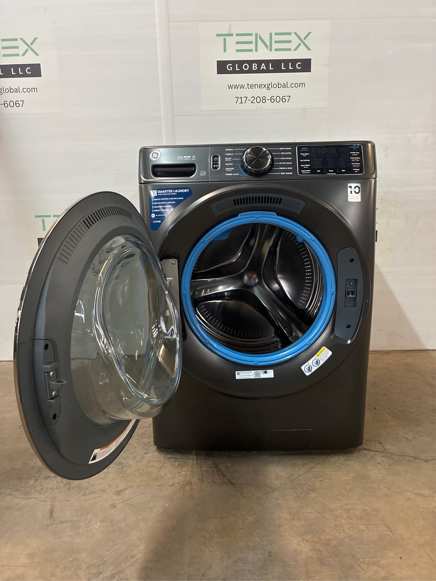 GE Smart Front-Load Washer 5.0 cu.ft. Graphite