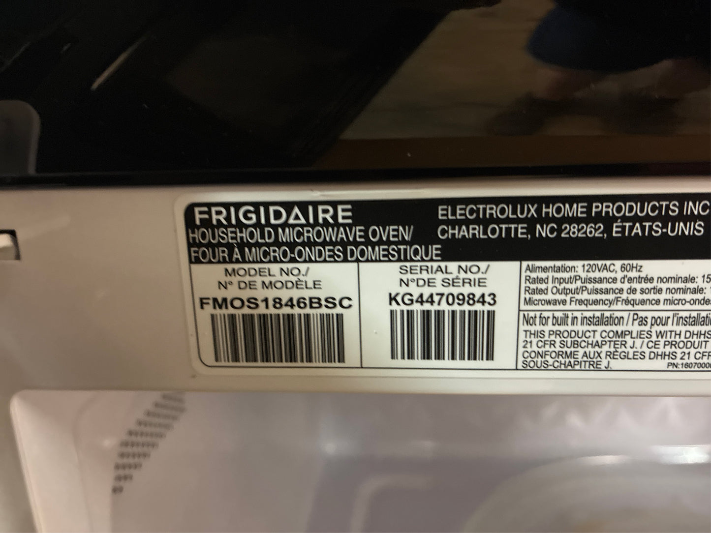 Frigidaire 1.8 Cu. Ft. OTR Microwave, SS