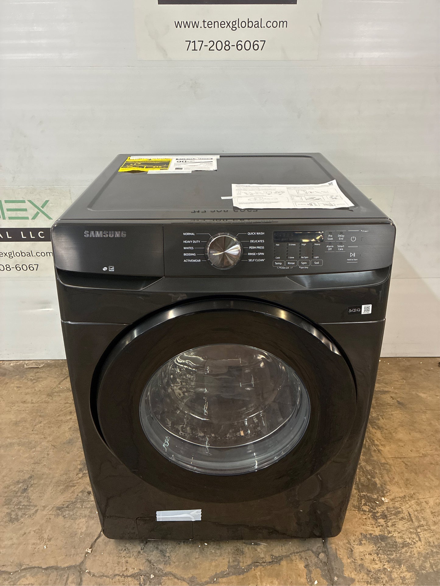 Samsung 4.5 cu.ft. Front-Load Washer, Brushed Black