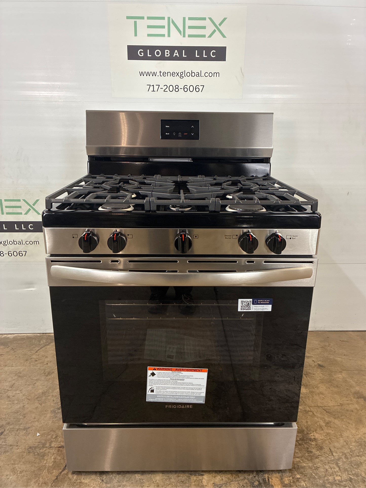 Frigidaire 30" 5-Burner Gas Range