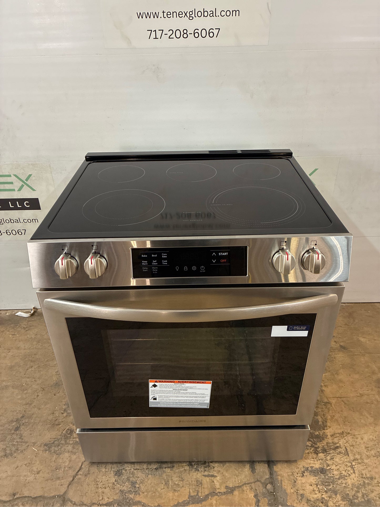 Frigidaire 30 in. Slide‑In Electric Range with Convection, SS