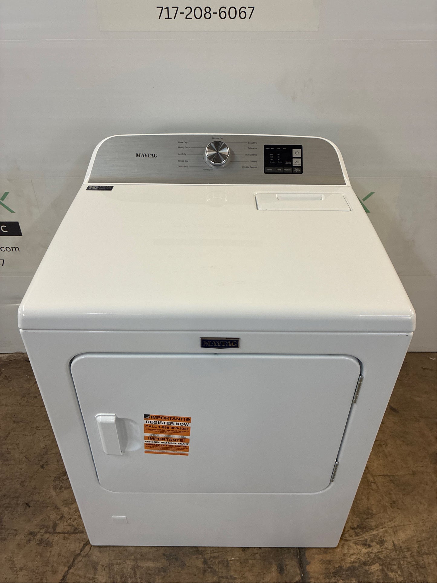 Maytag 7.0 cu. ft. White Electric Vented Dryer