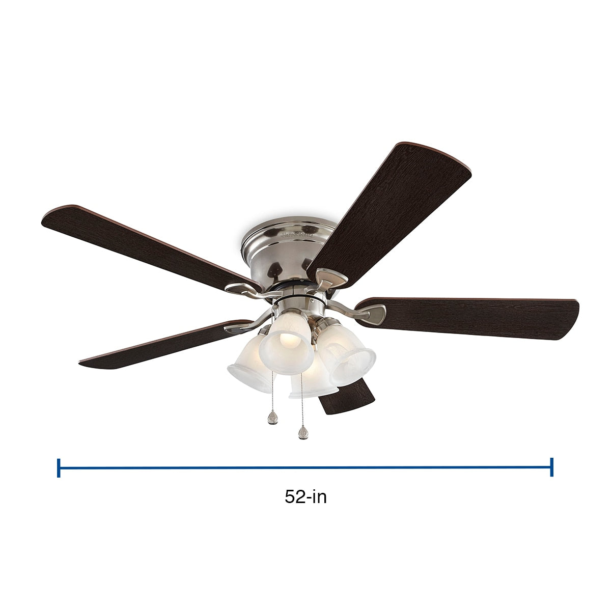 Harbor Breeze Centreville 52" Brushed Nickel Fan