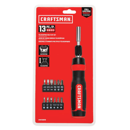 CRAFTSMAN 13-Pc Bi-material Ratcheting Bit Set