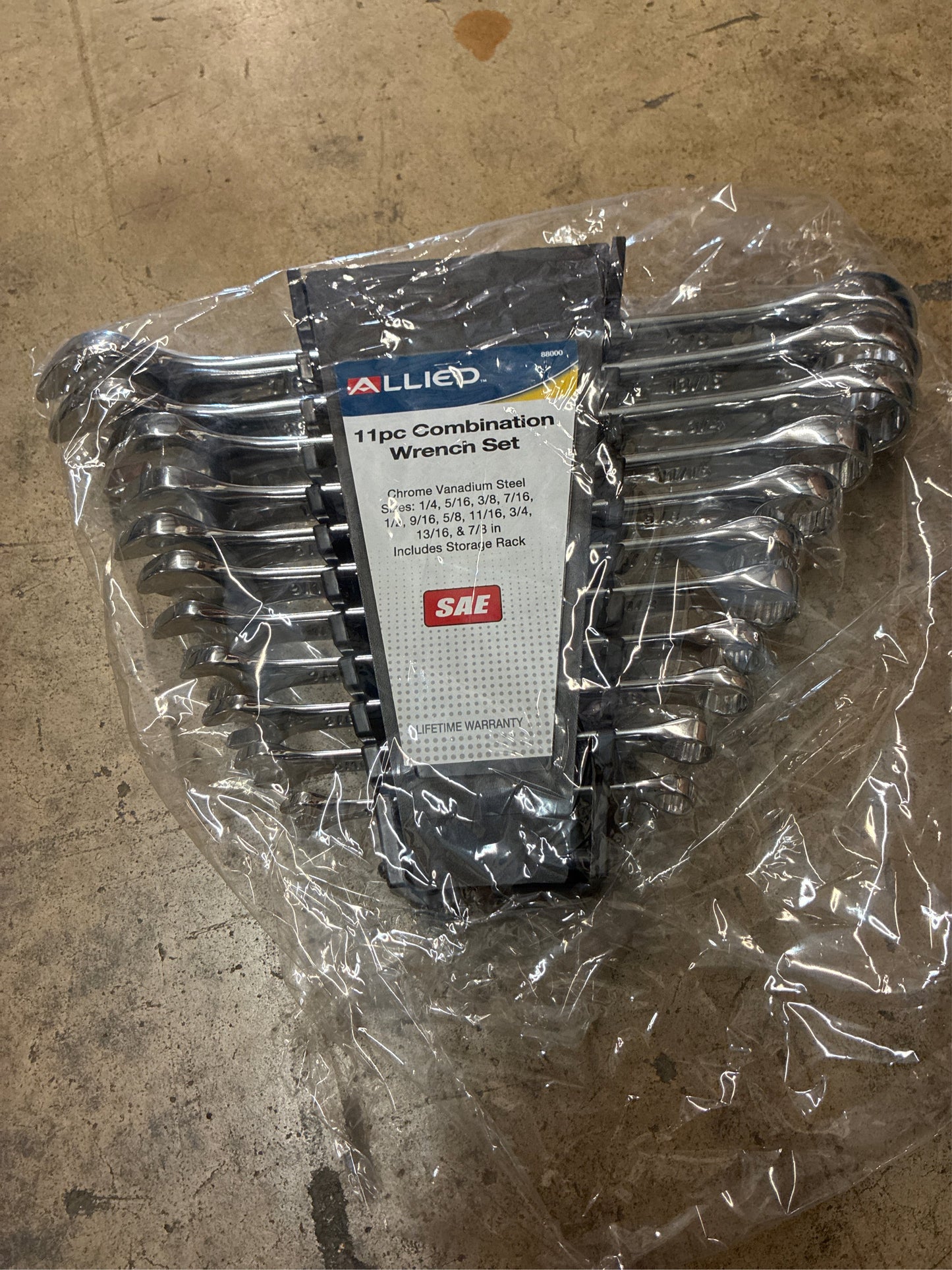 11 PC. SAE COMBINATION WRENCH SET