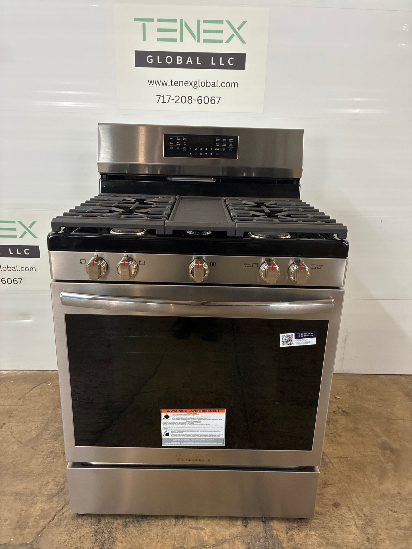 Frigidaire 30-in Gas Range, Stainless Steel