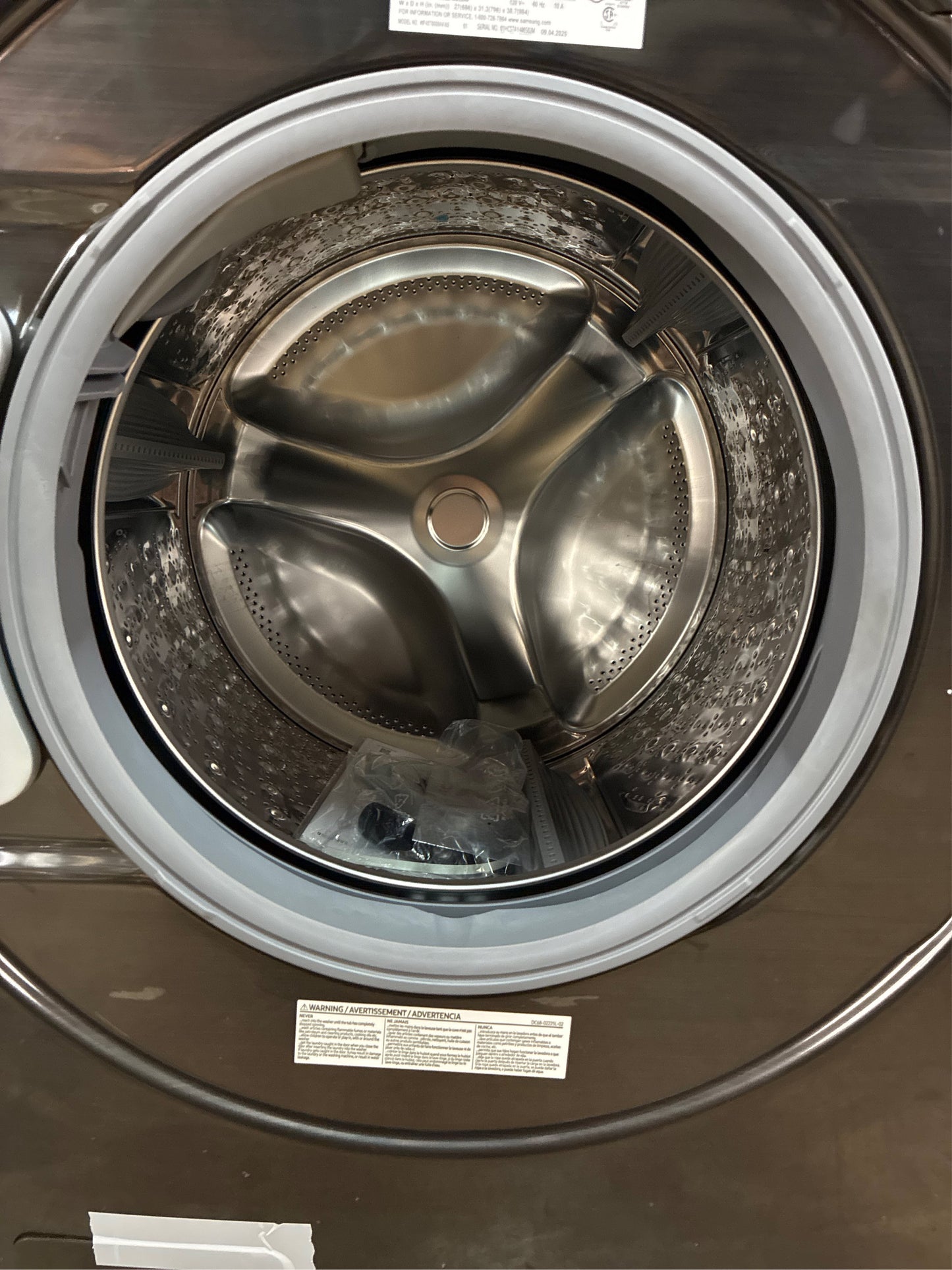 4.5 cu. ft. Front Load Washer, Brushed Black
