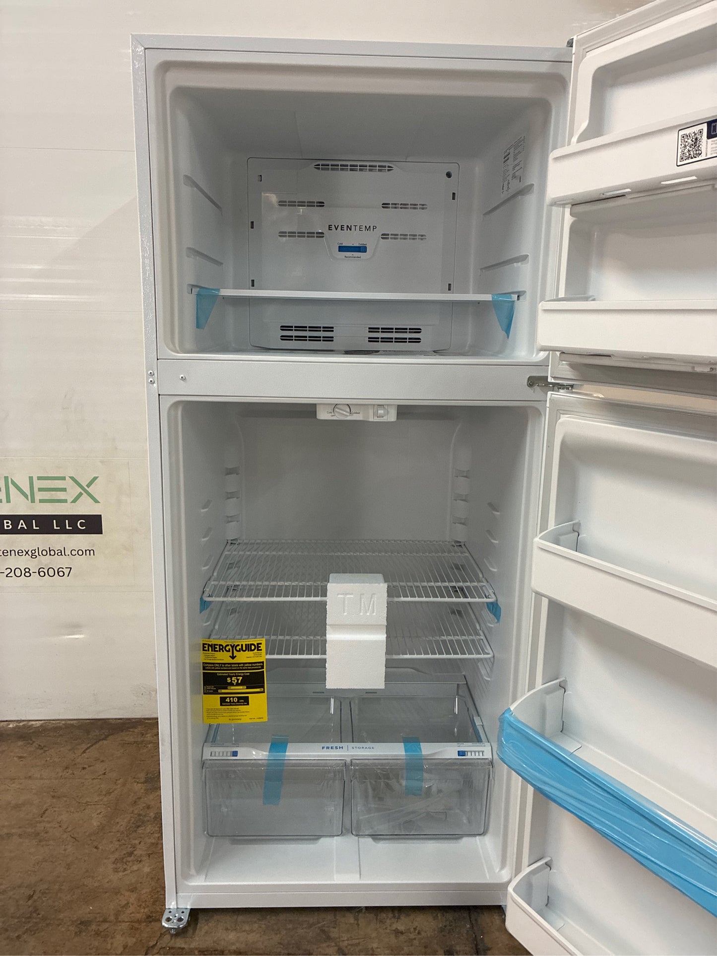 Frigidaire 18.2 cu.ft Top Freezer Refrigerator in White