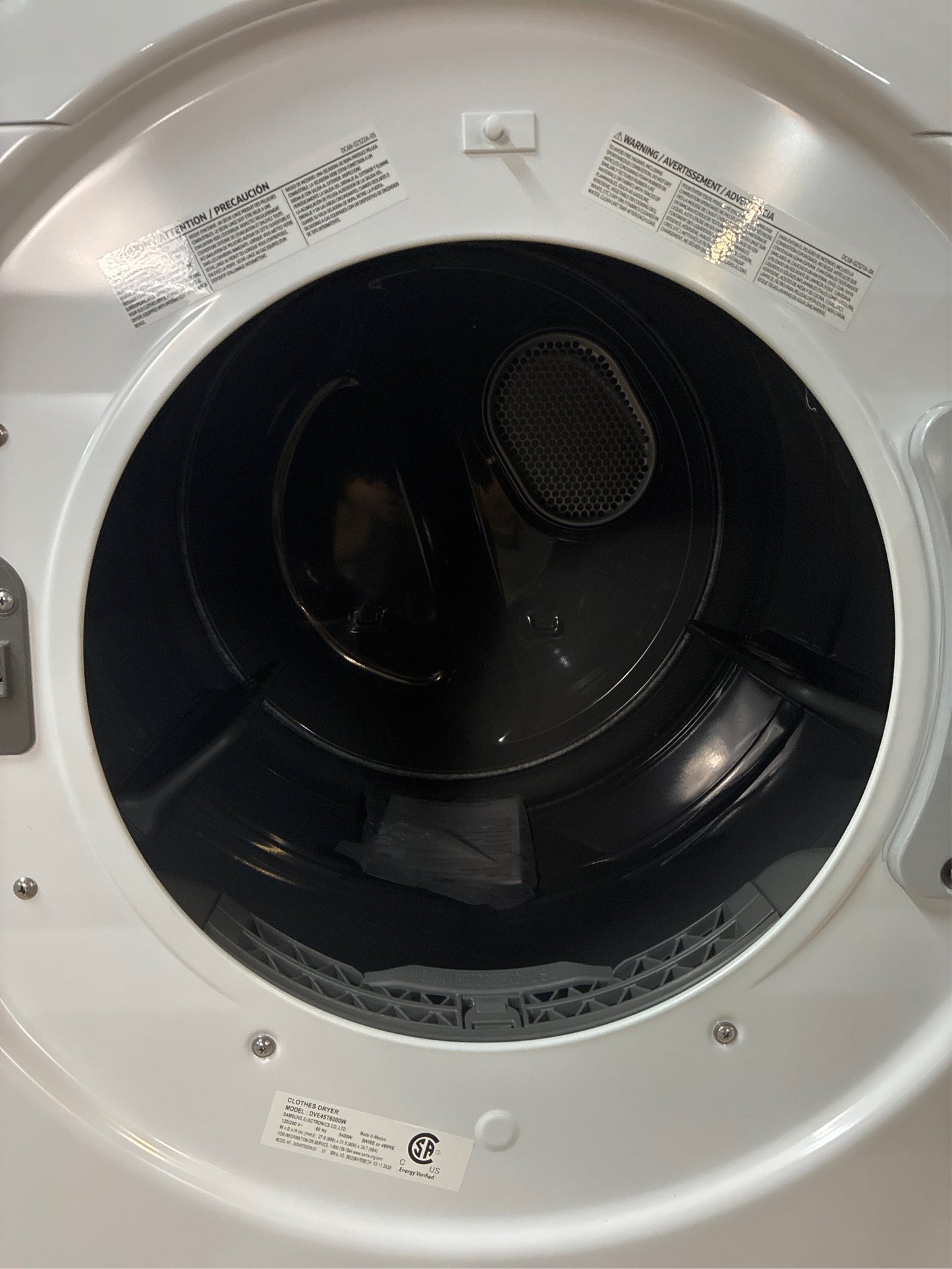 Samsung 7.5-cu ft Stackable Dryer (White)