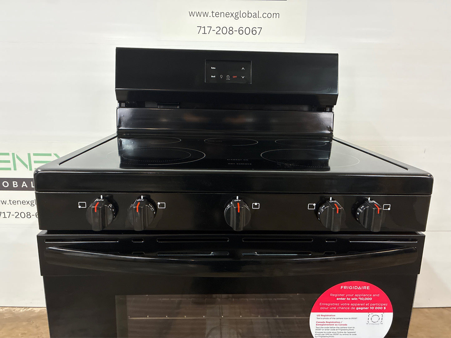 Frigidaire 30-in 5-Burner Range, Black