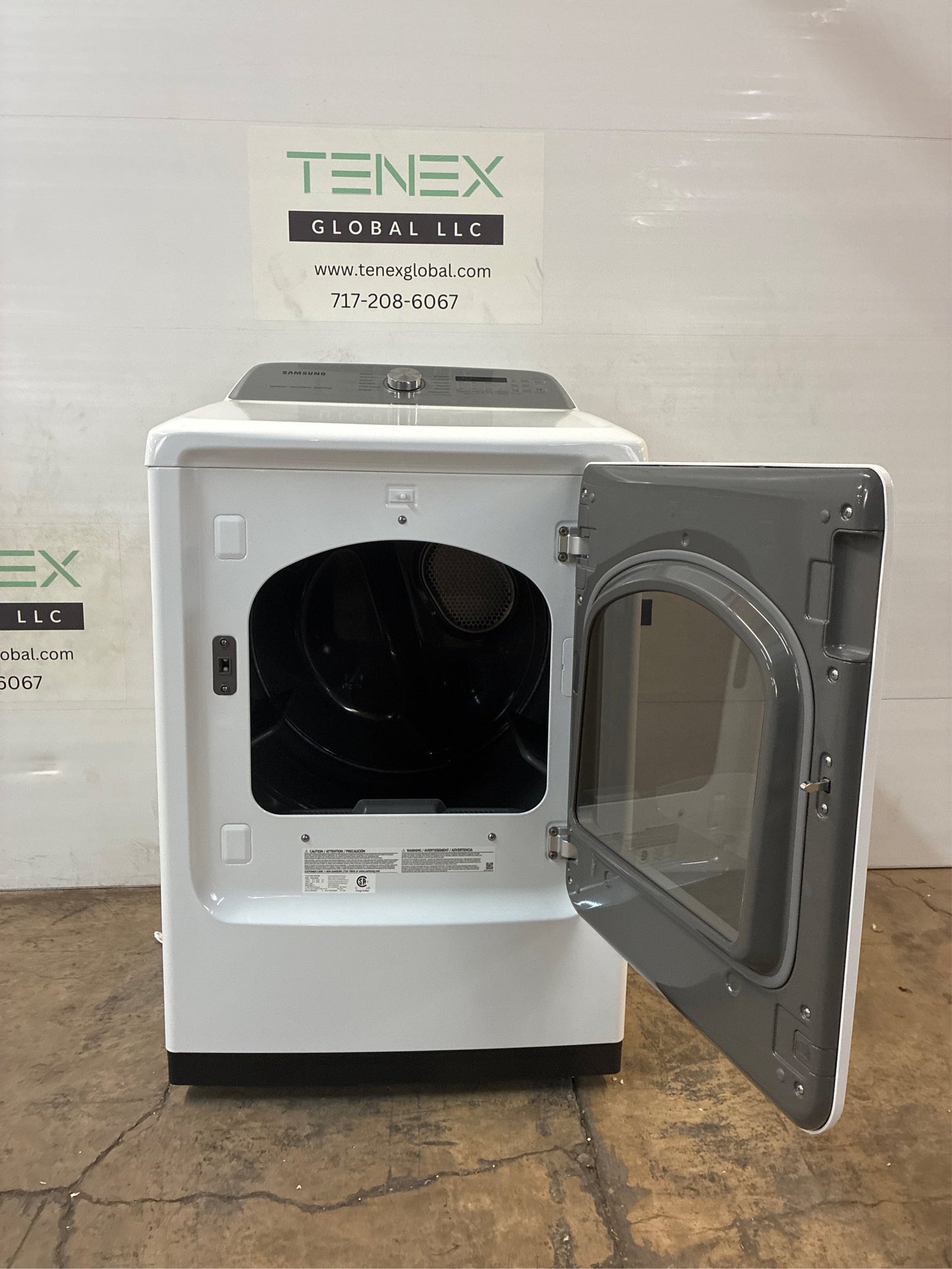 Samsung Smart White Electric Dryer with Steam