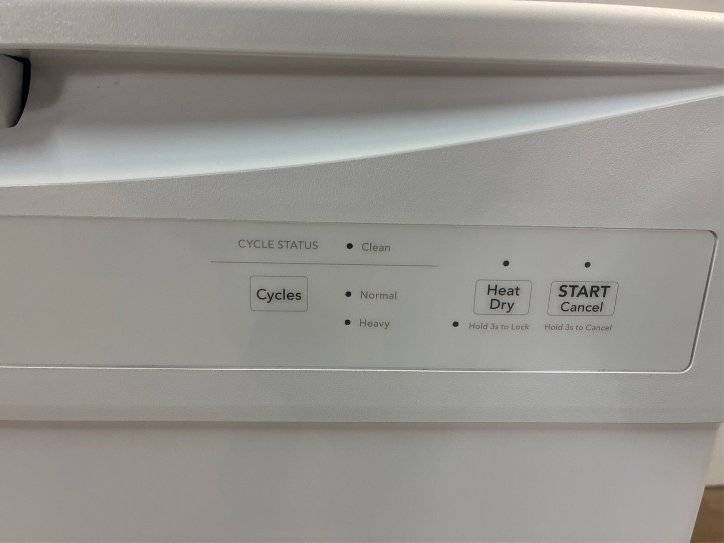 Frigidaire - 24 in. White Front-Control Dishwasher