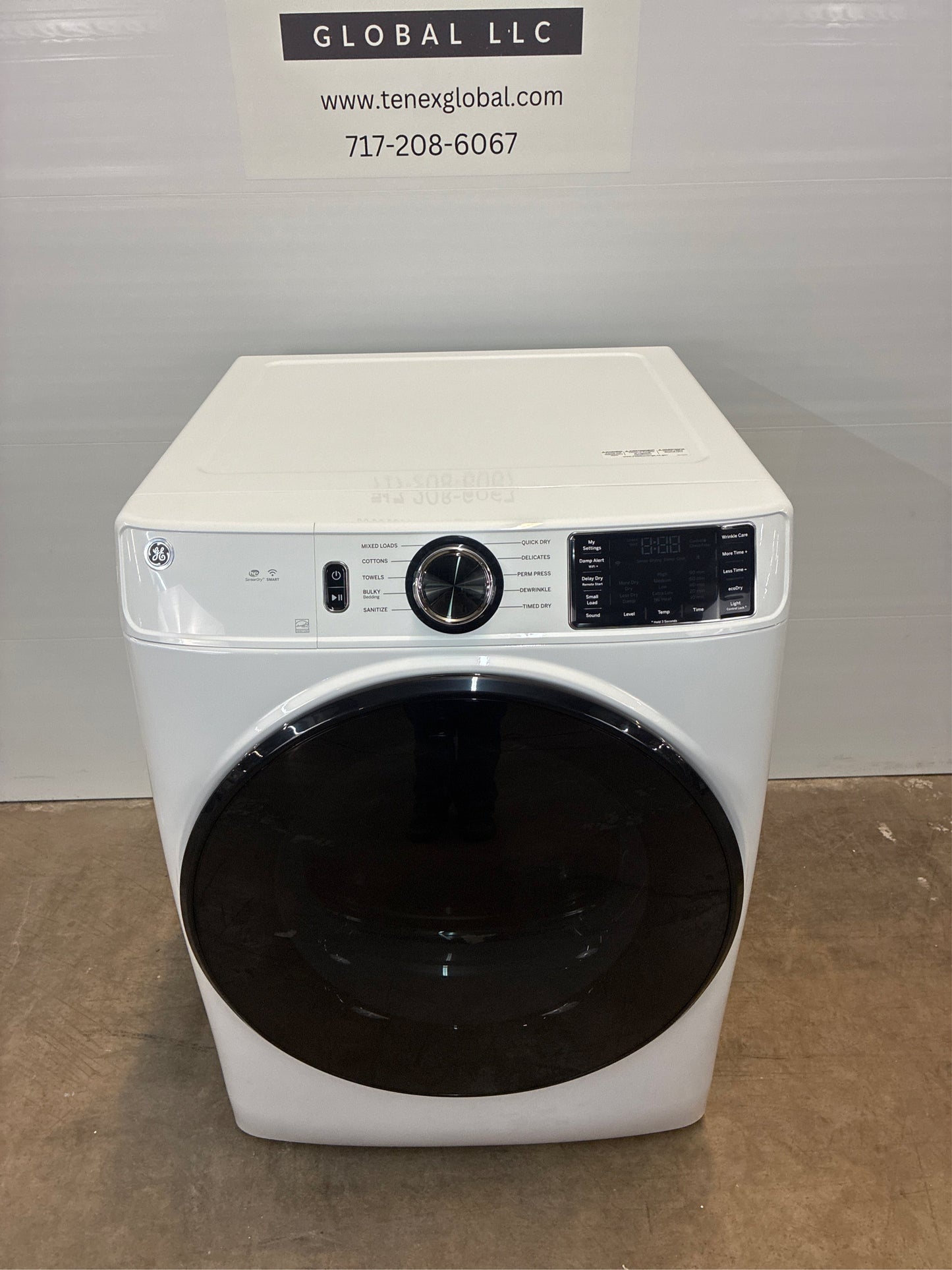 GE 7.8-cu ft Stackable Electric Dryer (White)