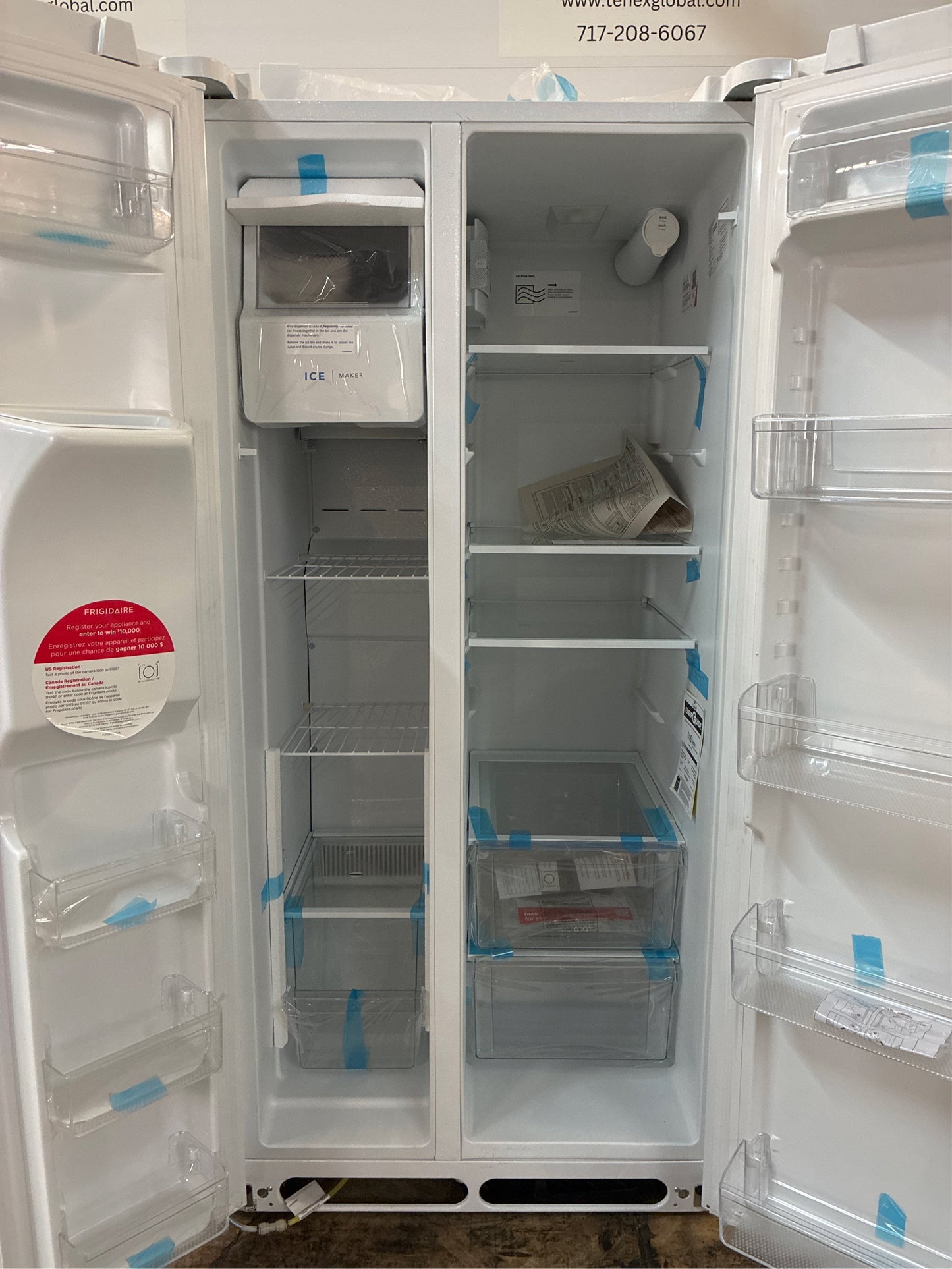 Frigidaire 22.3 cu. ft. SxS Refrigerator, 33" White