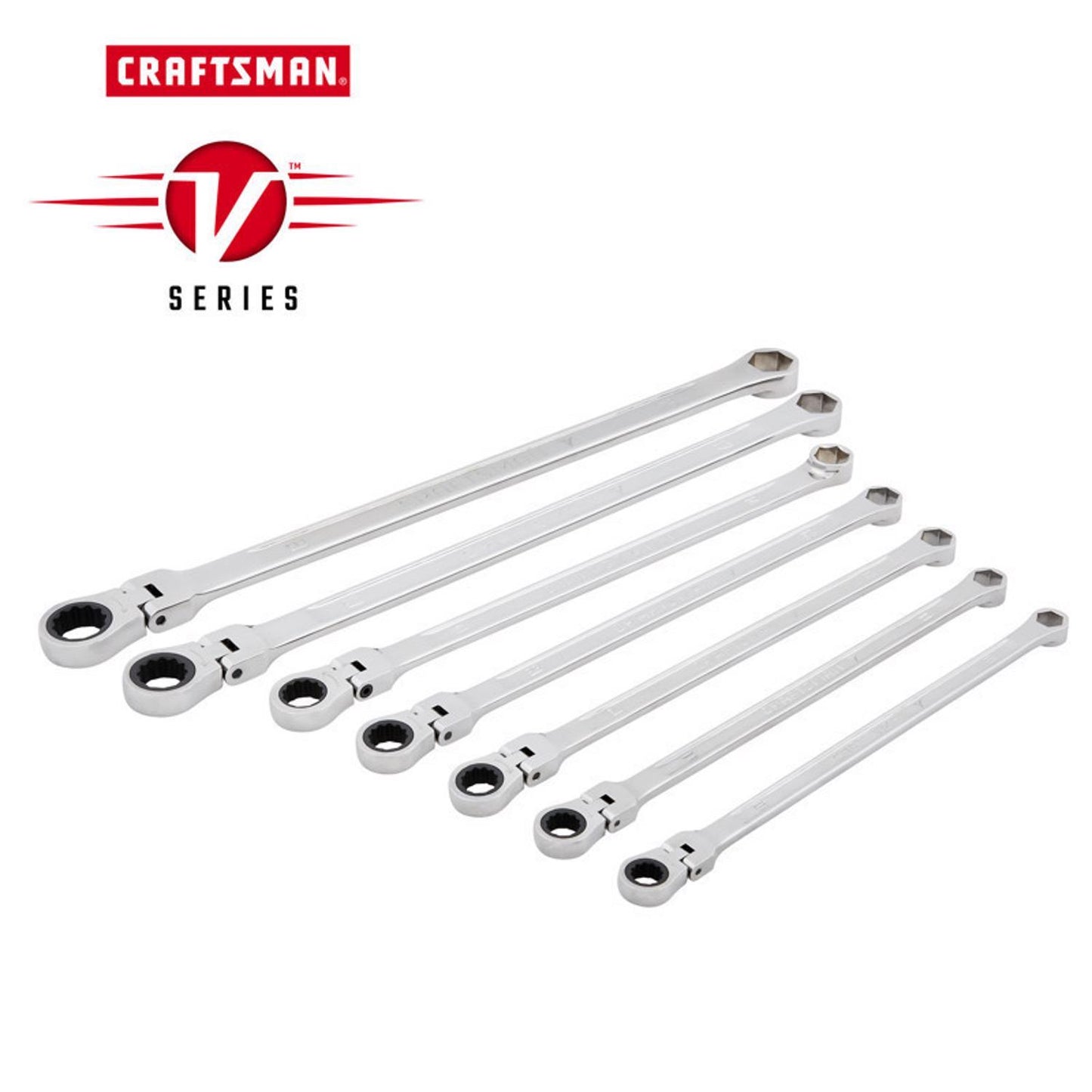 Craftsman V-Series SAE Flex Head Wrench 7pc