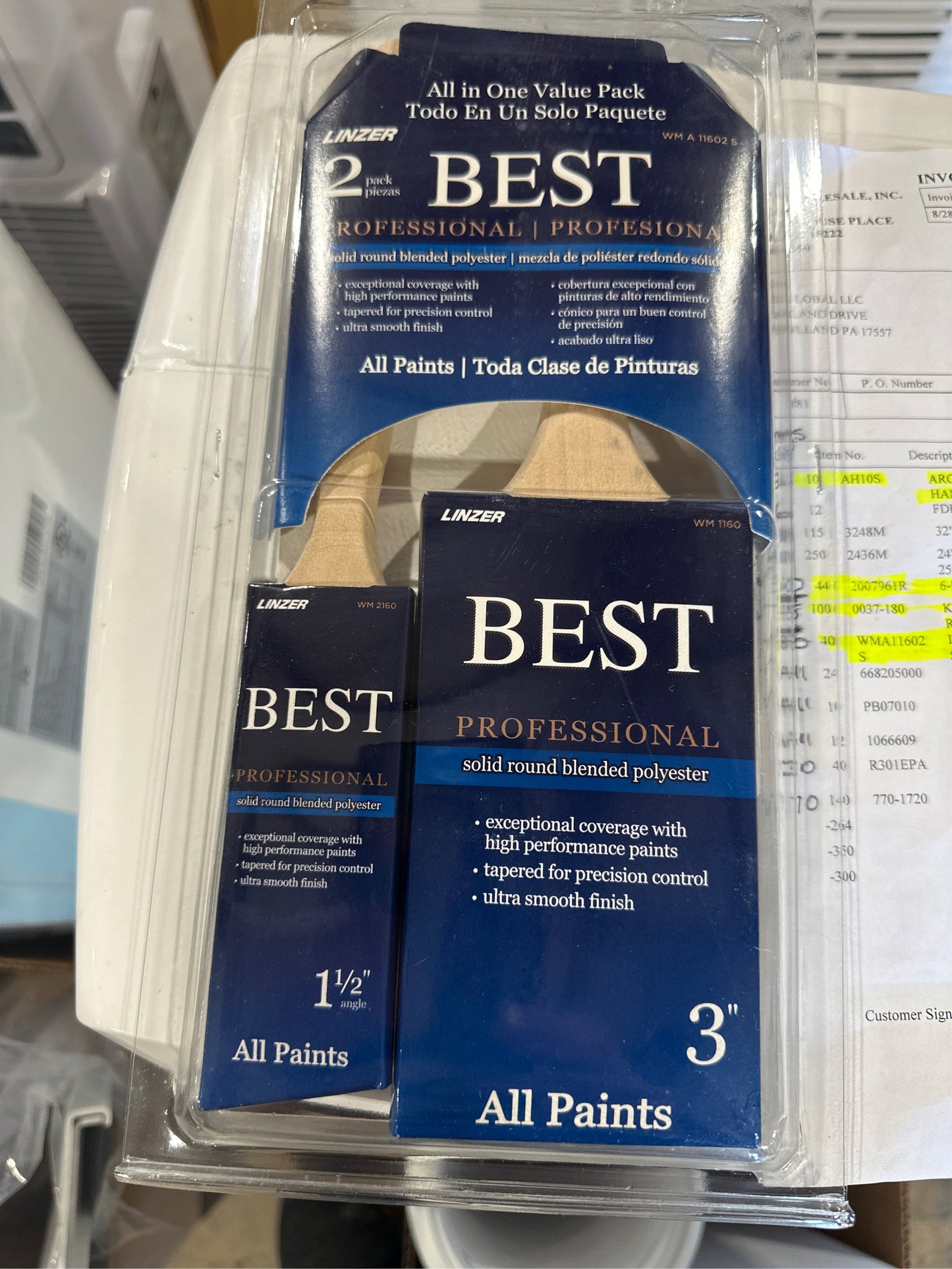 Linzer Pro Round Blended Brush Set, 2 Count