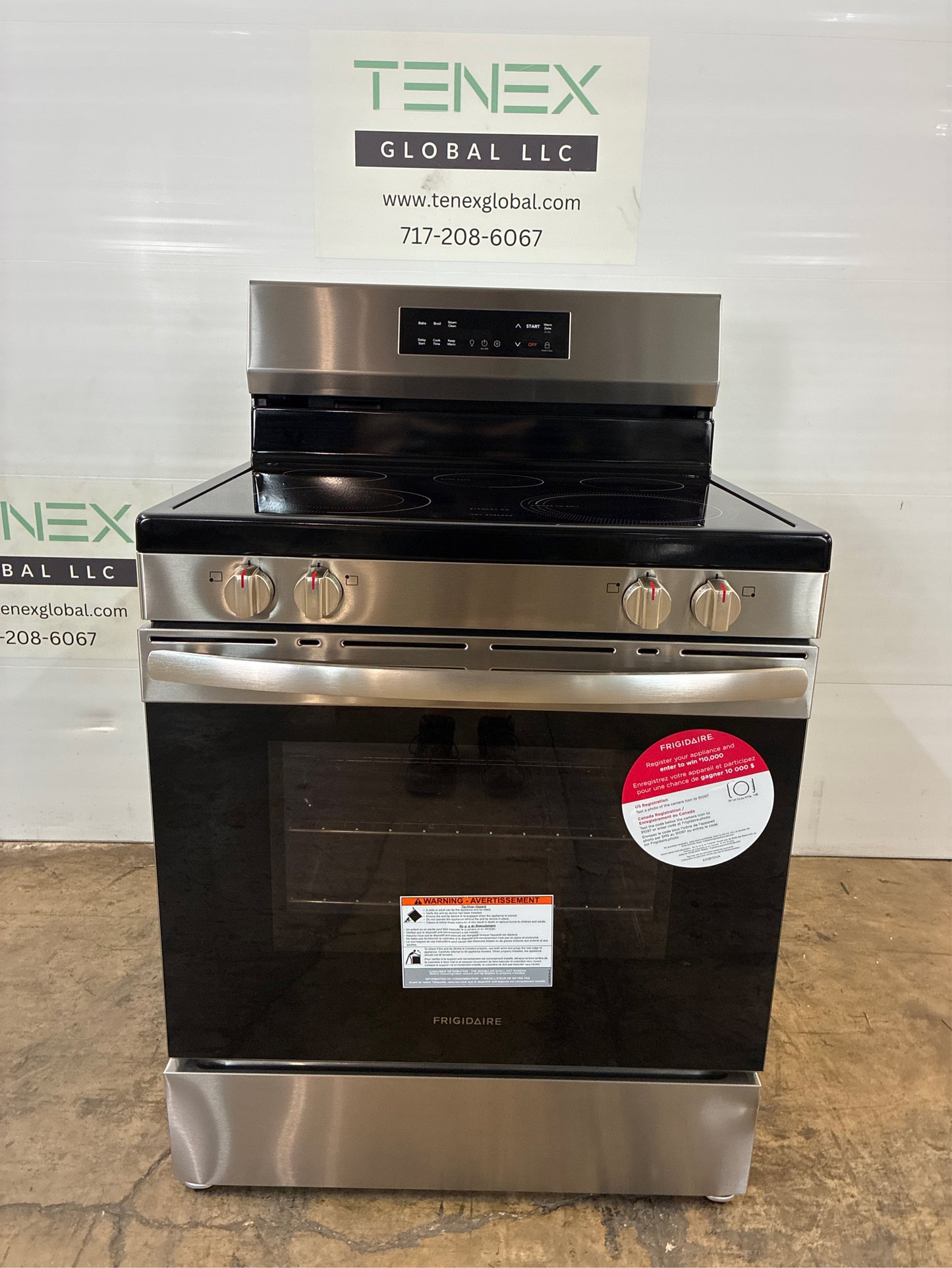 Frigidaire 30 in. 5 Burner Electric Range in Steel