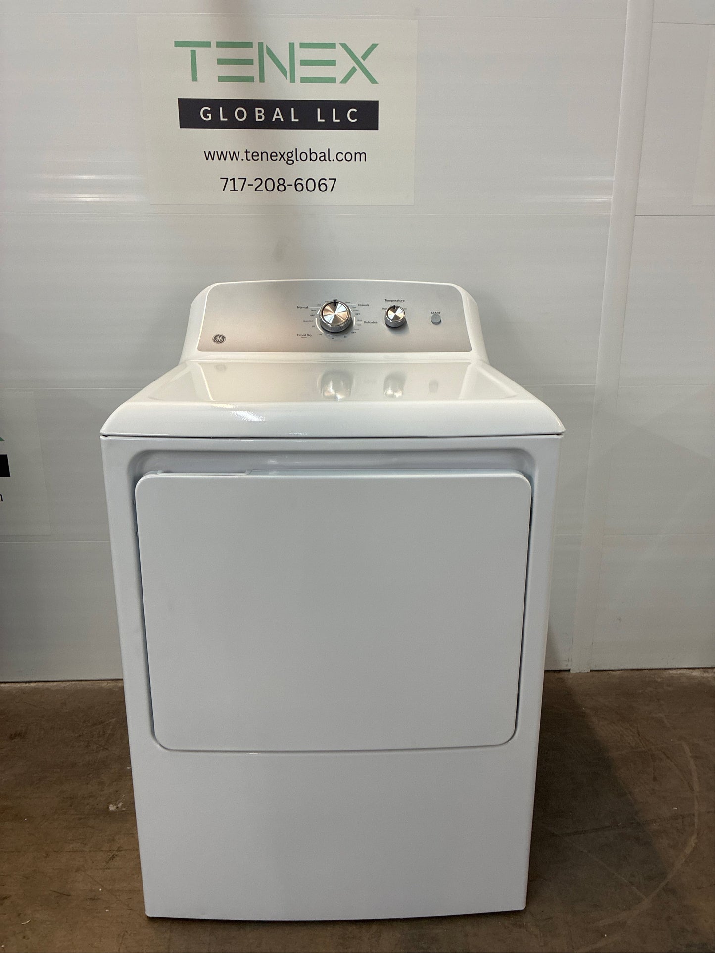 GE 7.2-cu ft Vented Electric Dryer (White)