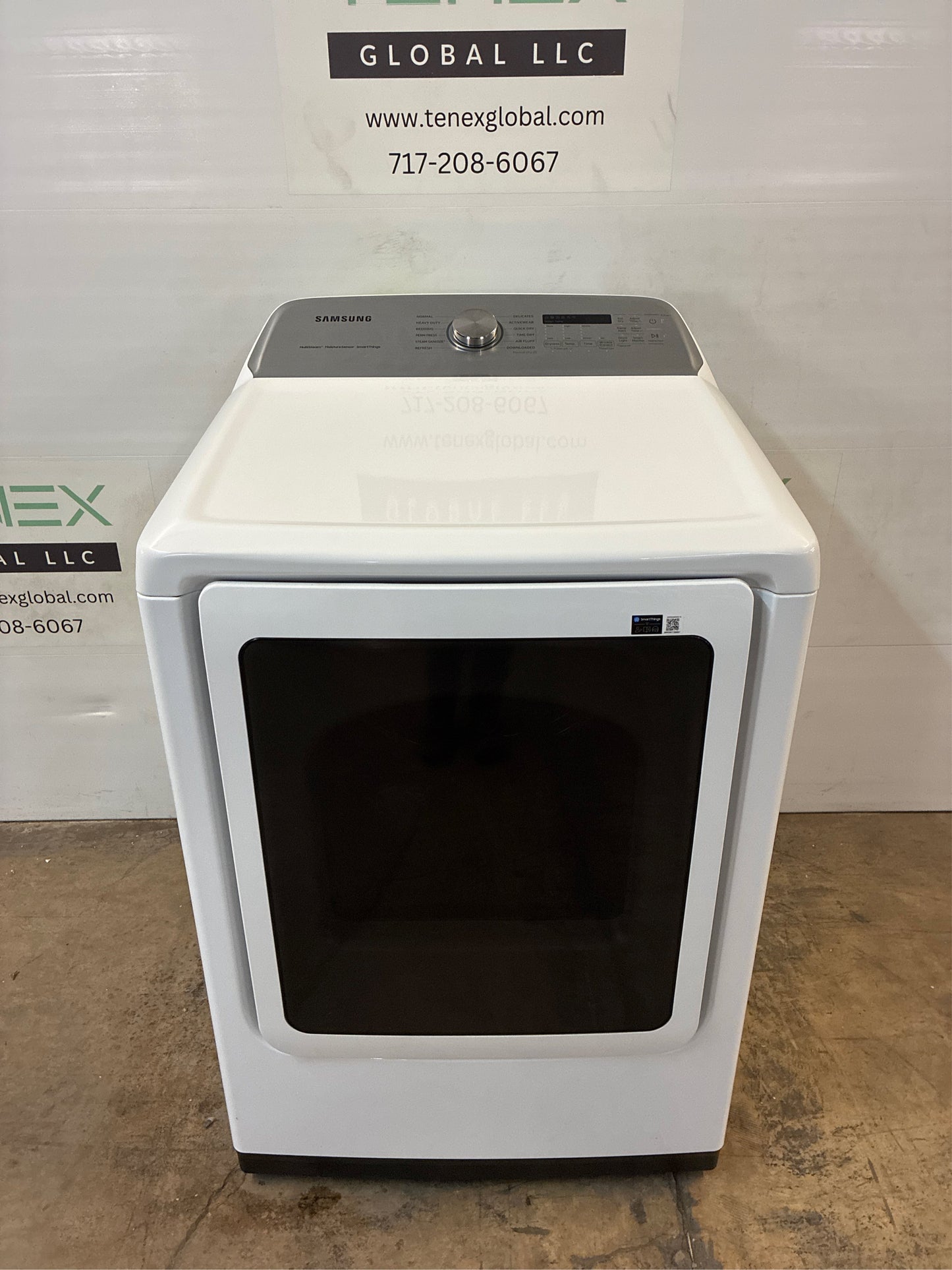 Samsung 7.4 cu. ft. Gas Dryer with Steam White