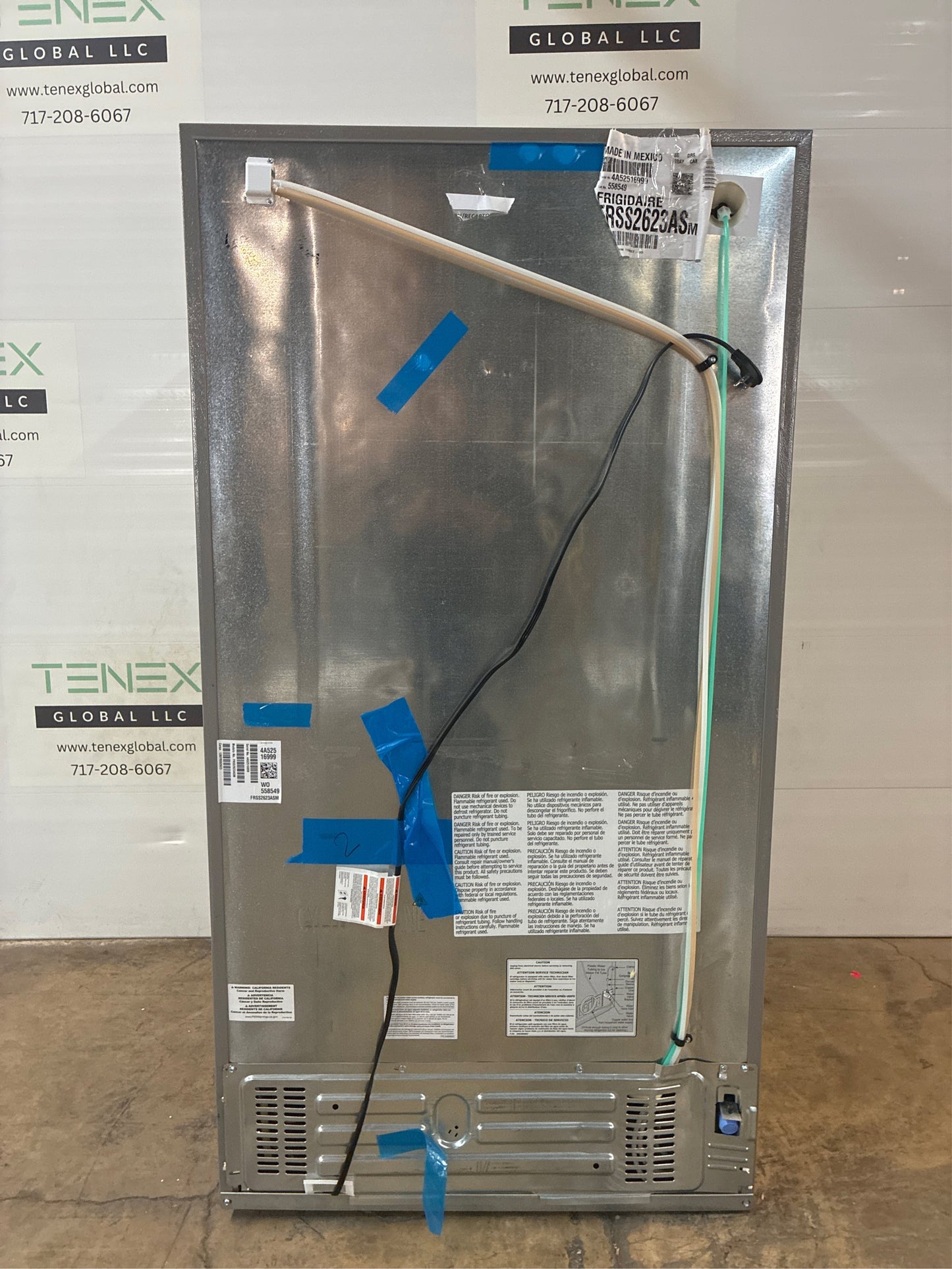 Frigidaire 36 in. Side-by-Side Refrigerator, 25.6 cu ft, SS