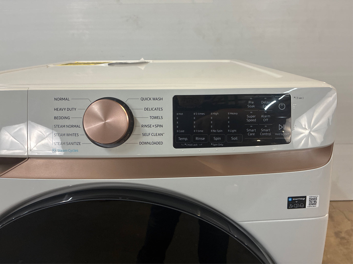 Samsung 5 cu, ft. Smart Front Load Washer, Ivory