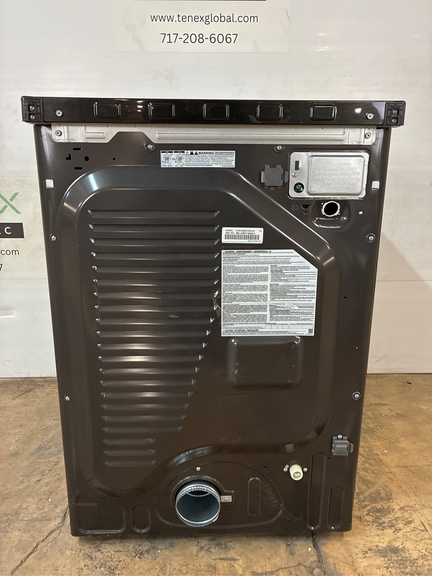 Samsung Bespoke 7.6 cu. ft. Vented Electric Dryer Black