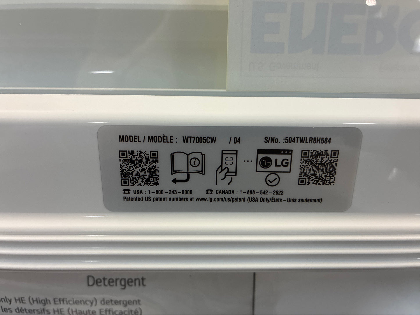 LG 4.3 Cu. Ft. Top Load Washer in White