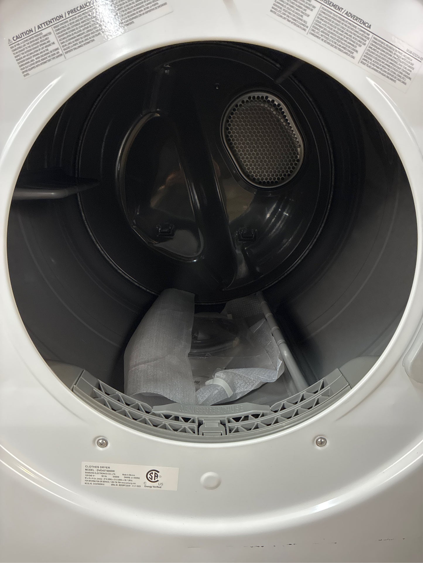 7.5 cu. ft. Stackable Vented Electric Dryer.