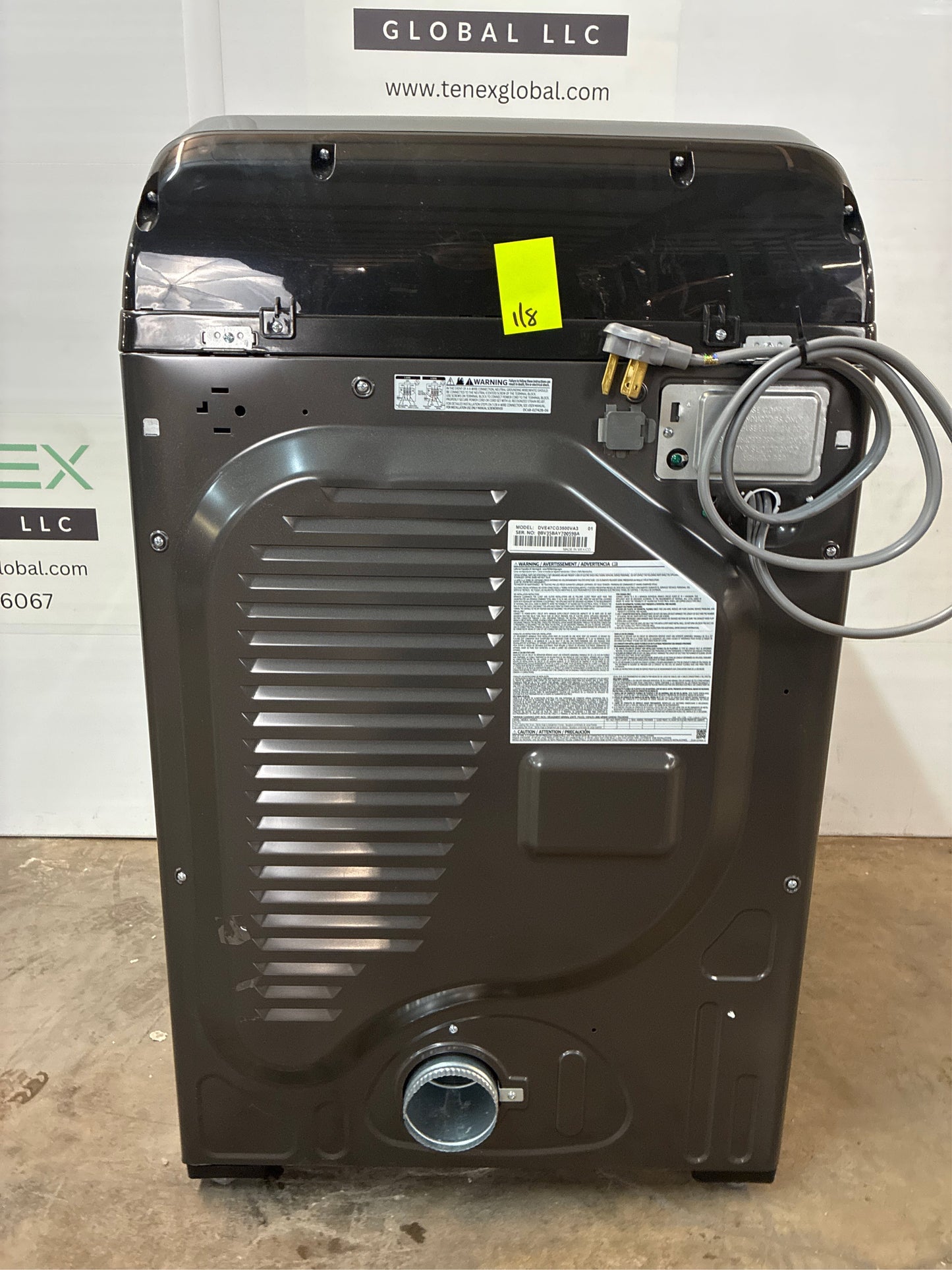 Samsung 7.4 cu ft Smart Electric Dryer Black
