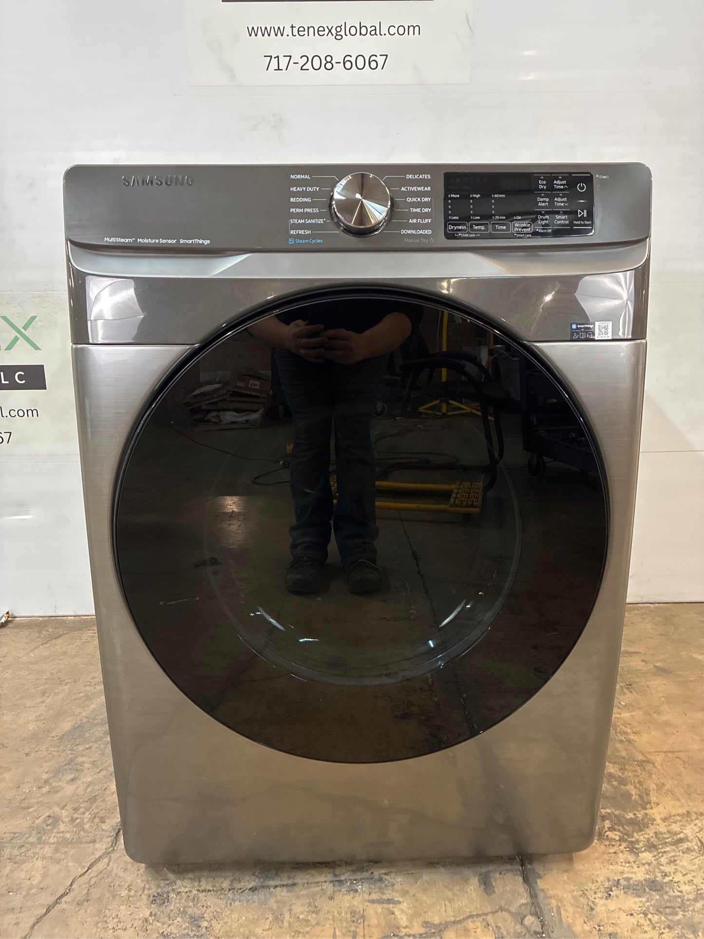 Samsung 7.5 cuft Smart Stackable Electric Dryer with Steam