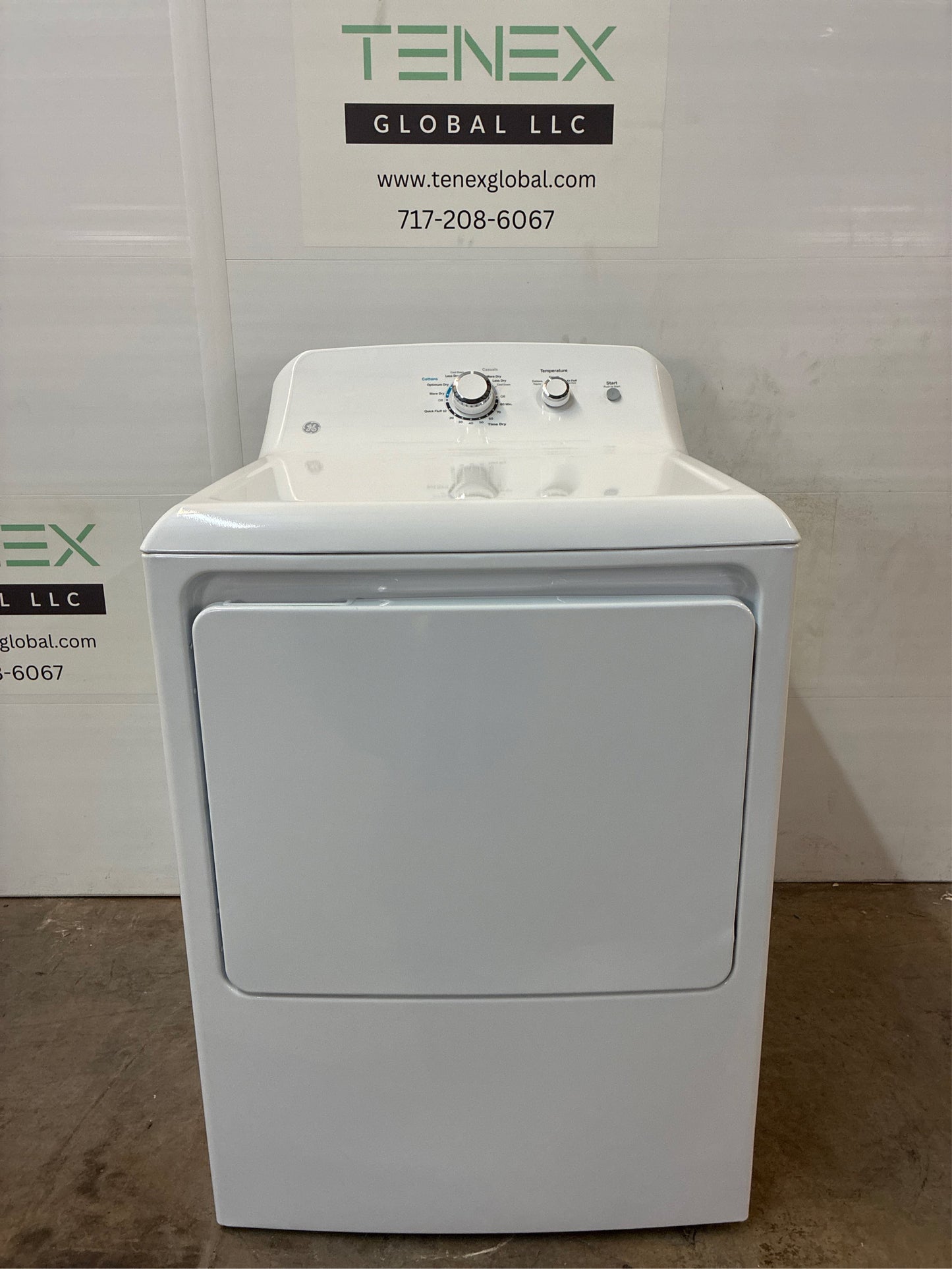 GE 6.2 cu. ft. White Electric Vented Dryer
