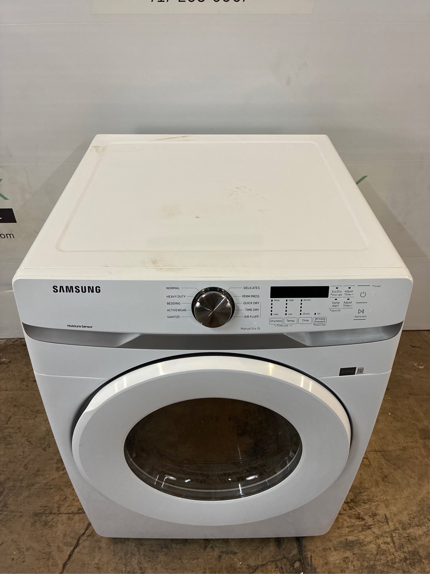 Samsung 7.5 cu. ft. Stackable Vented Dryer, White