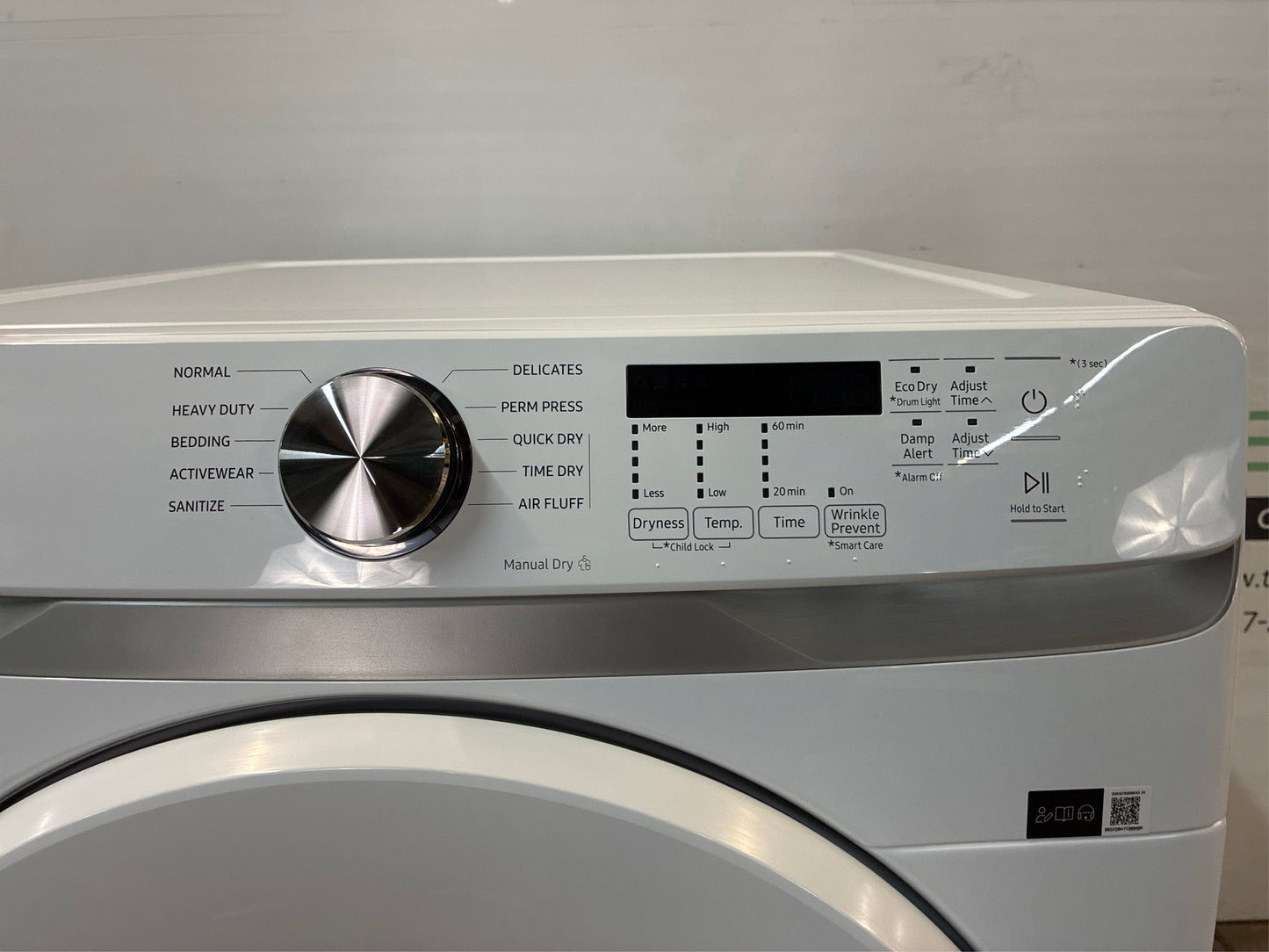 Samsung 7.5-cu. ft Stackable Dryer (White)