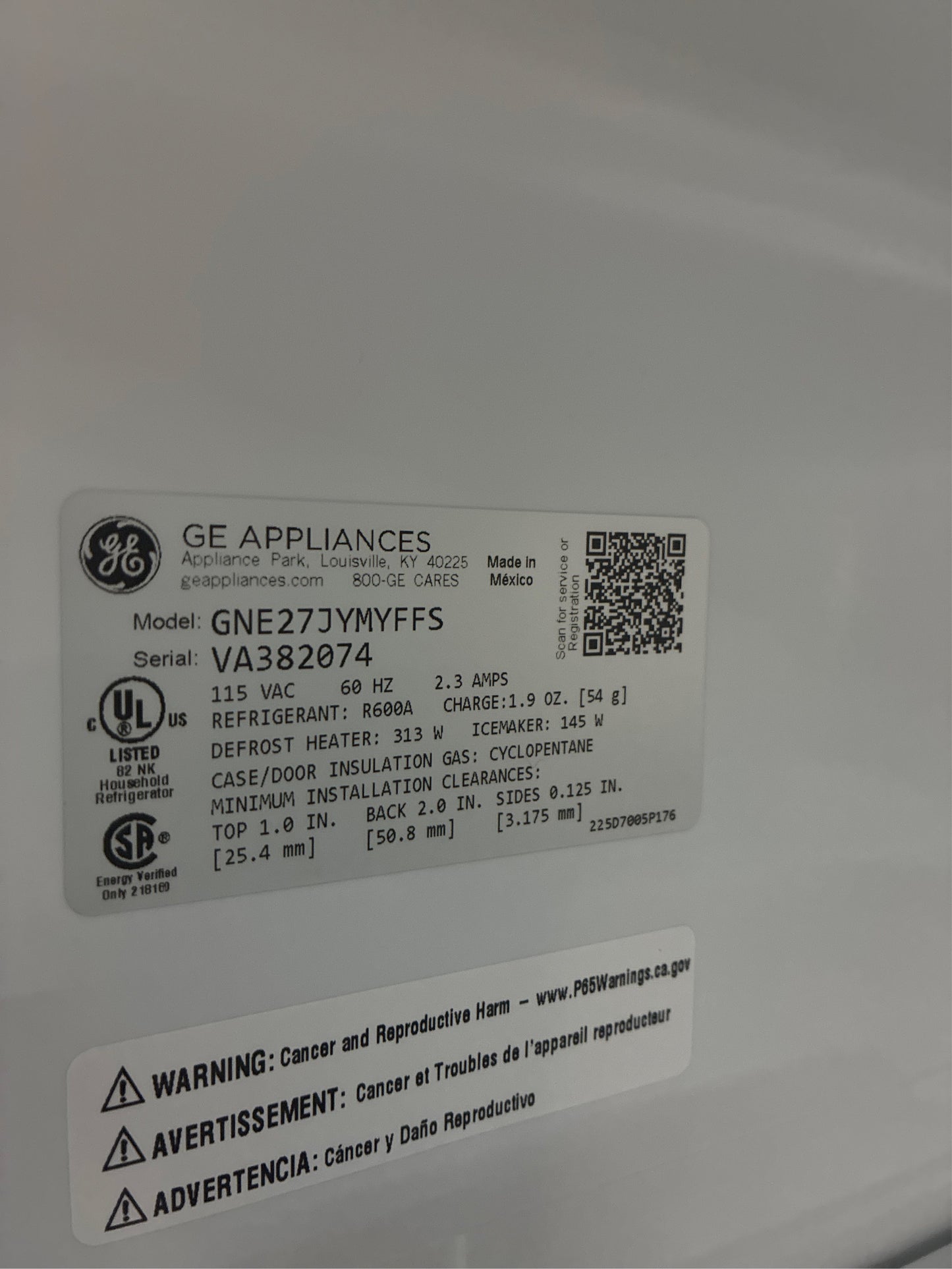 GE 27-cu ft, French Door Refrigerator