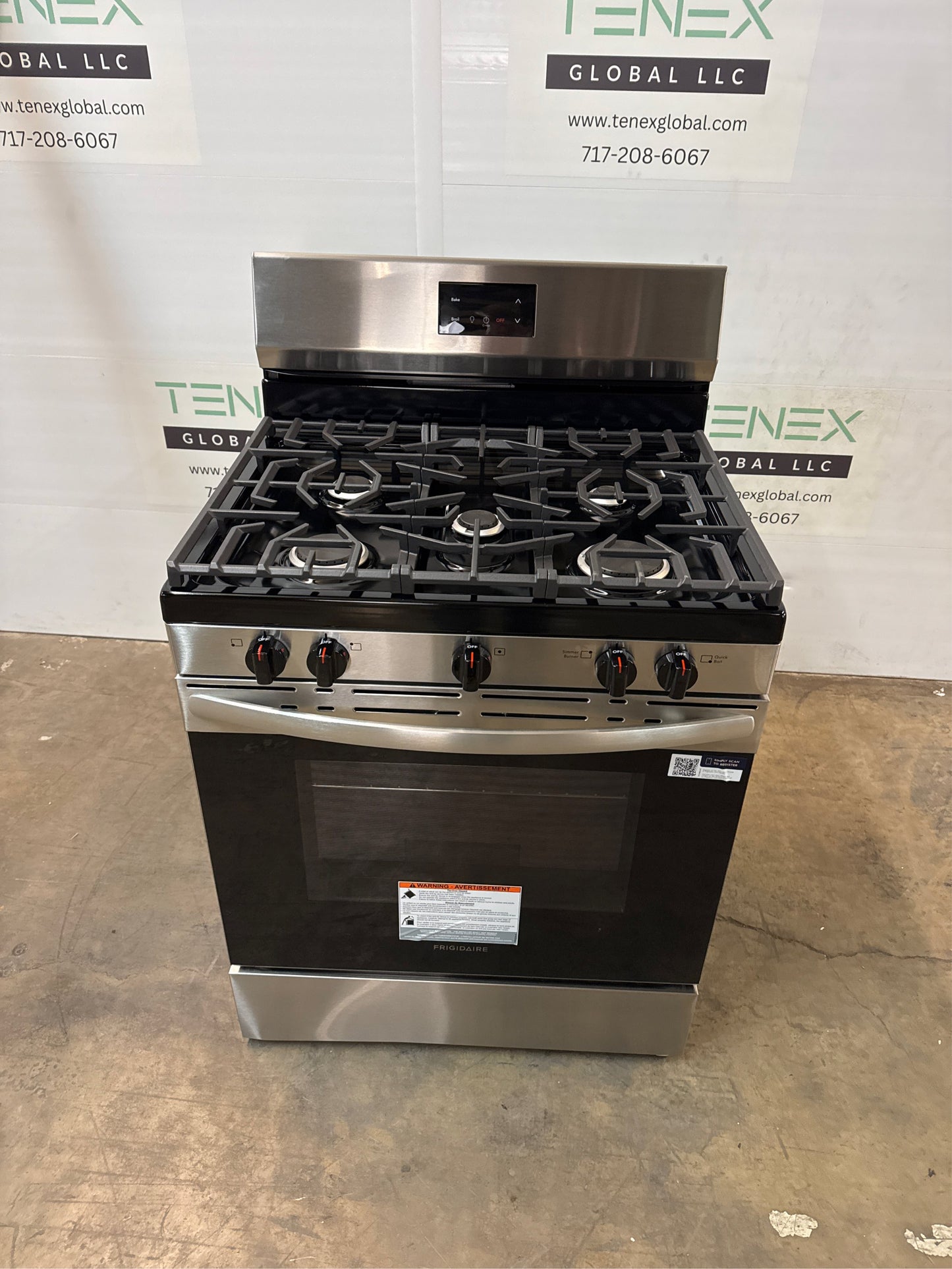 Frigidaire 30 in. 5-Burner Freestanding Gas Range (SS)
