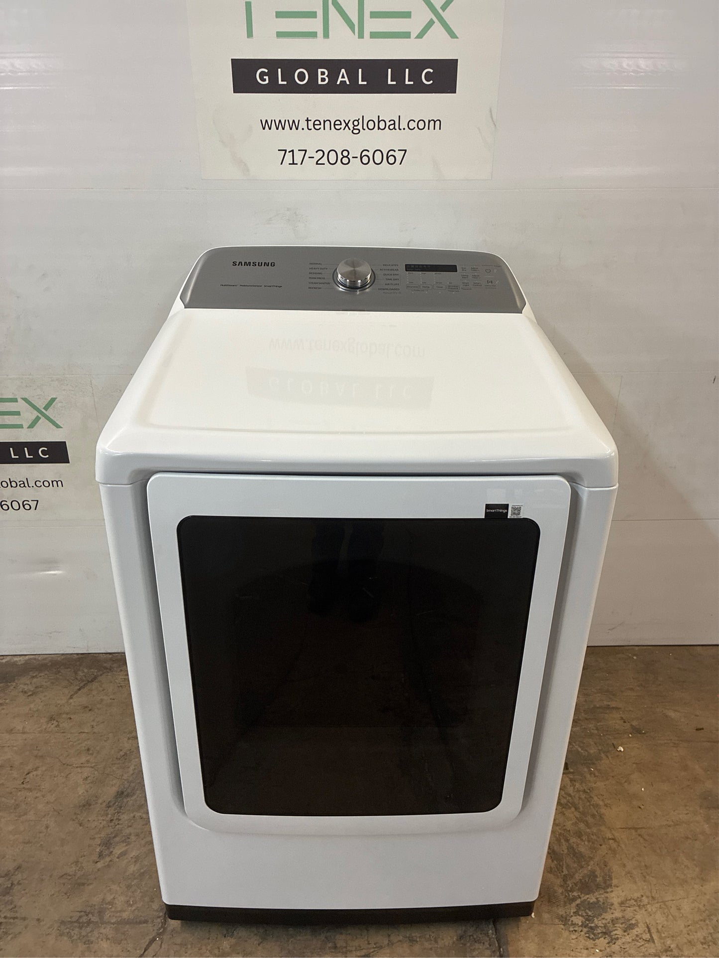 Samsung Smart White Electric Dryer with Steam